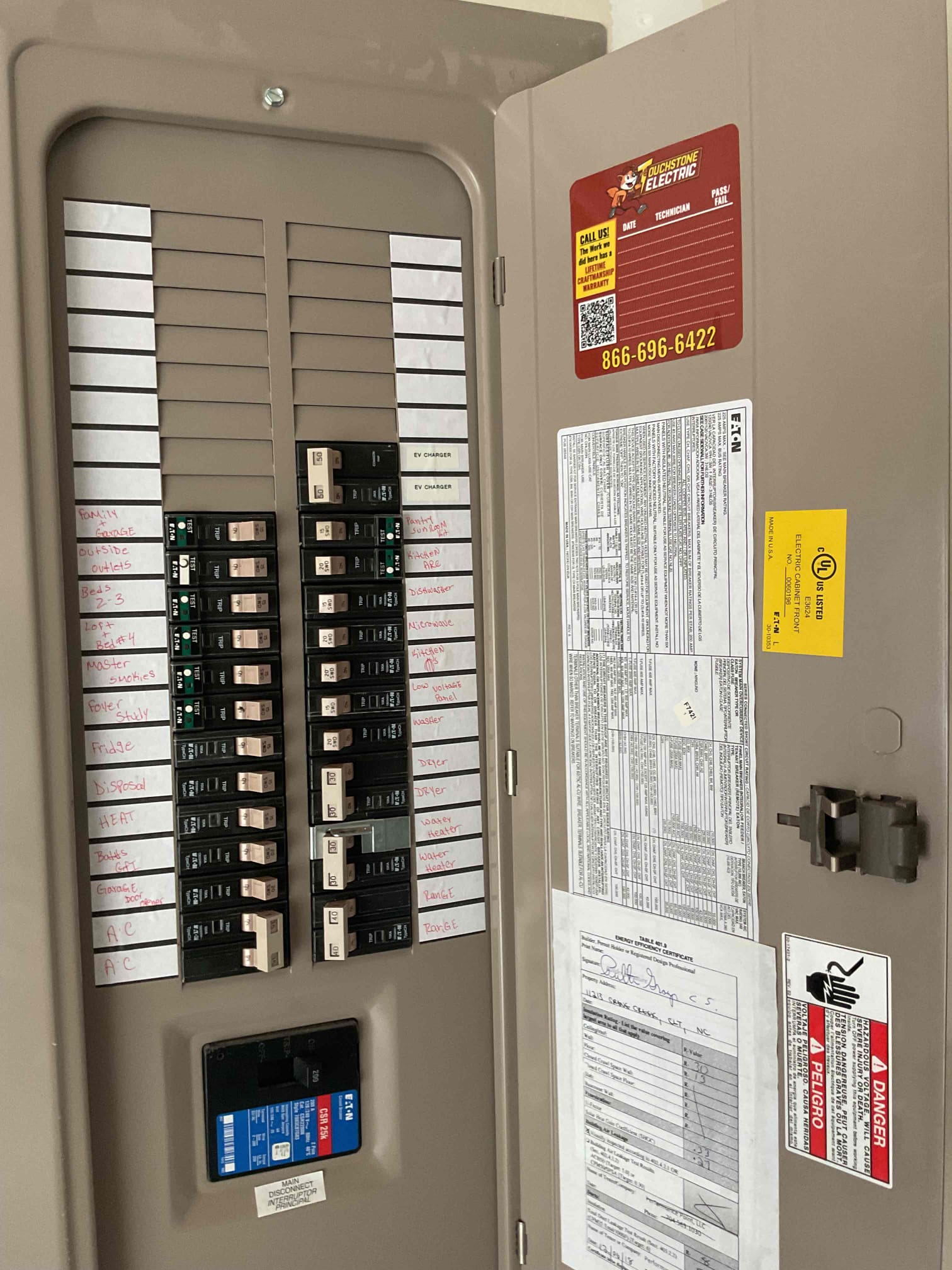 Level 2 EV Charger Installation in Charlotte, NC | Duke Rebate completed by Touchstone Electric