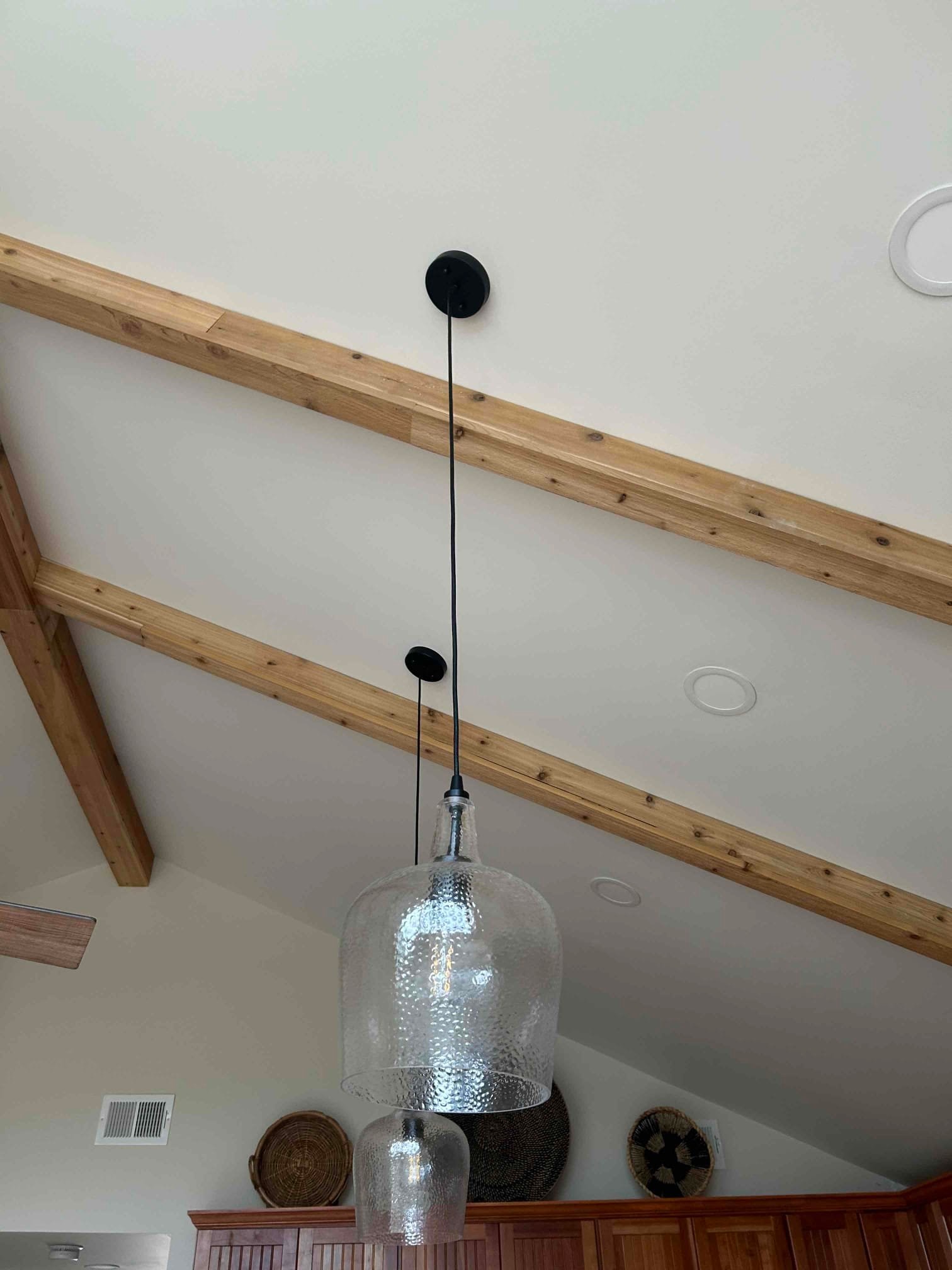 Lighting Repair in Inman, SC | Pendant Fixture Straightened completed by Touchstone Electric