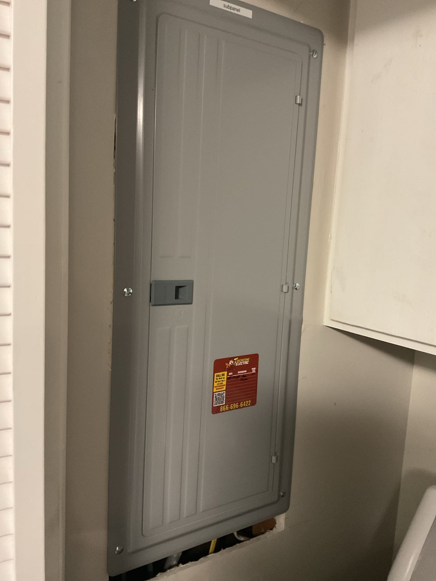 Subpanel Installation & Breaker Upgrades in Hillsborough completed by Touchstone Electric