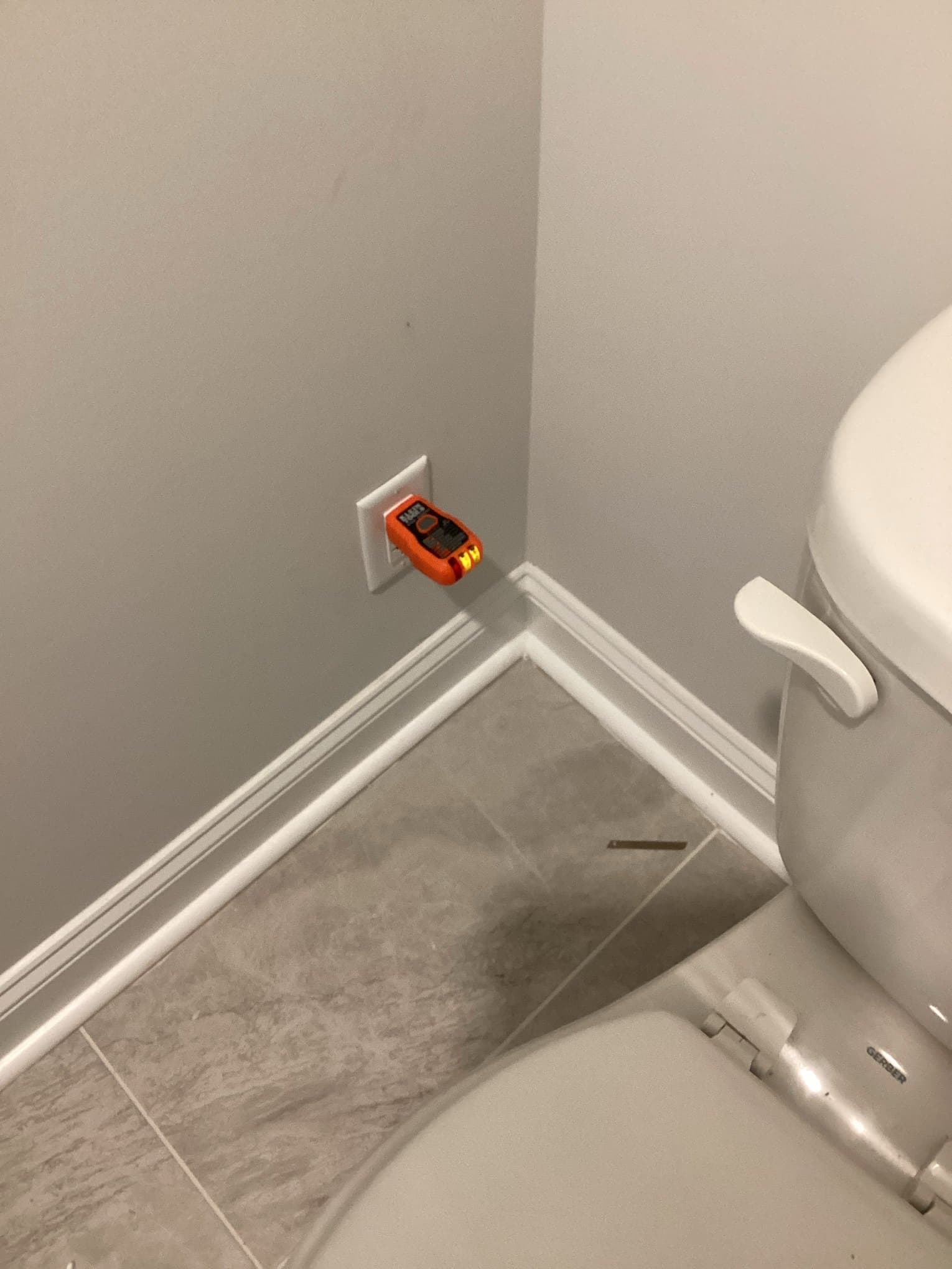 Bathroom GFCI Outlet Installation for Smart Toilet in Knightdale
