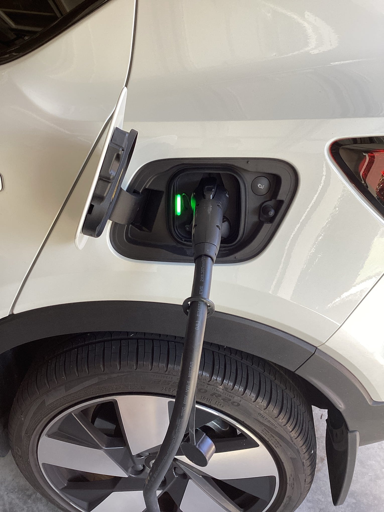 Level 2 EV Charger Receptacle Relocation & Wiring in Apex, NC completed by Touchstone Electric
