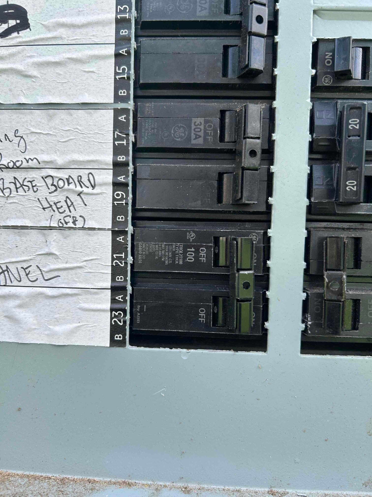 Electrical Circuit Breaker Replacement & Panel Labeling in Campobello completed by Touchstone Electric