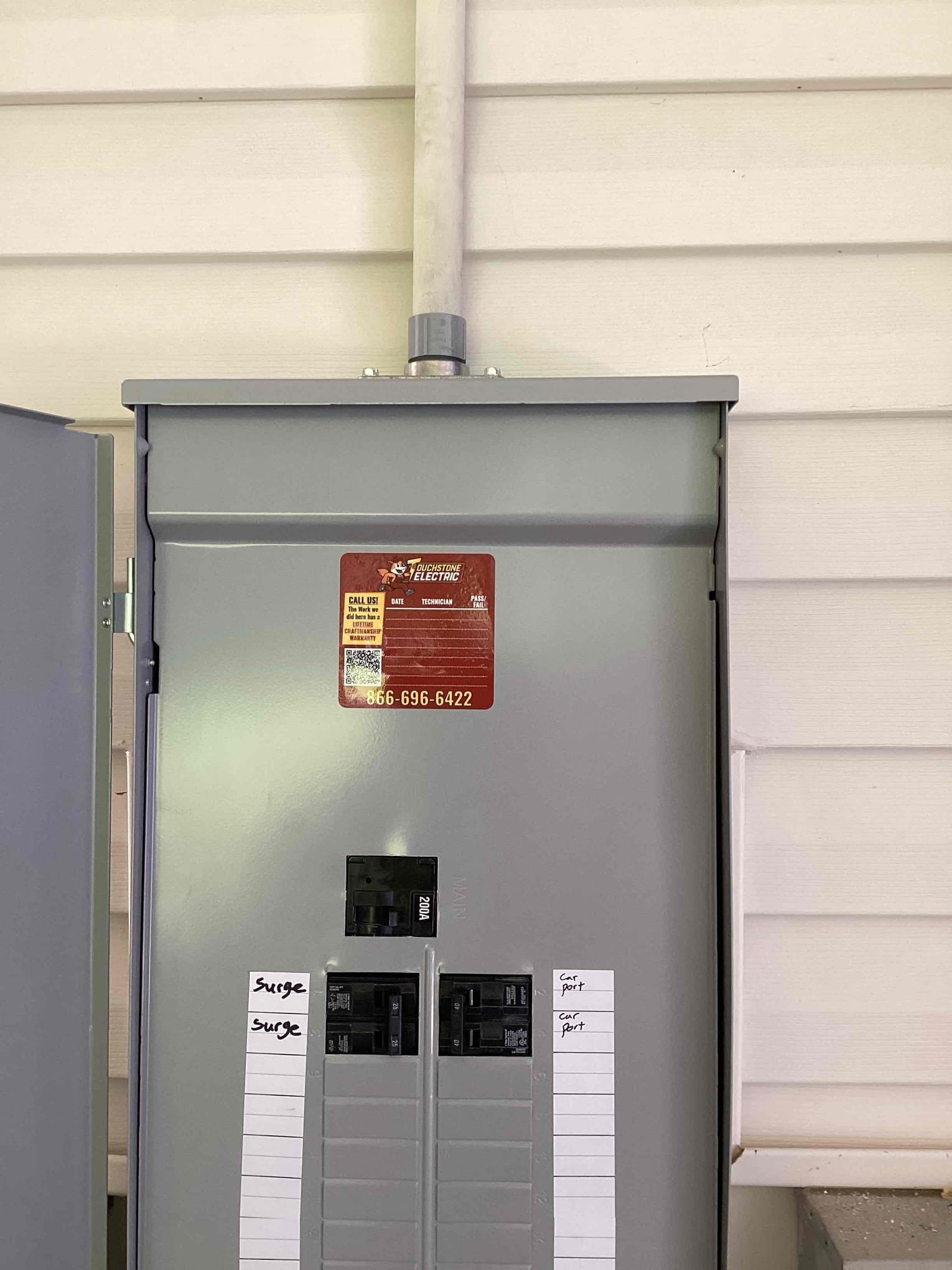 Electrical Panel Upgrade & Whole-Home Surge Protection in Apex completed by Touchstone Electric