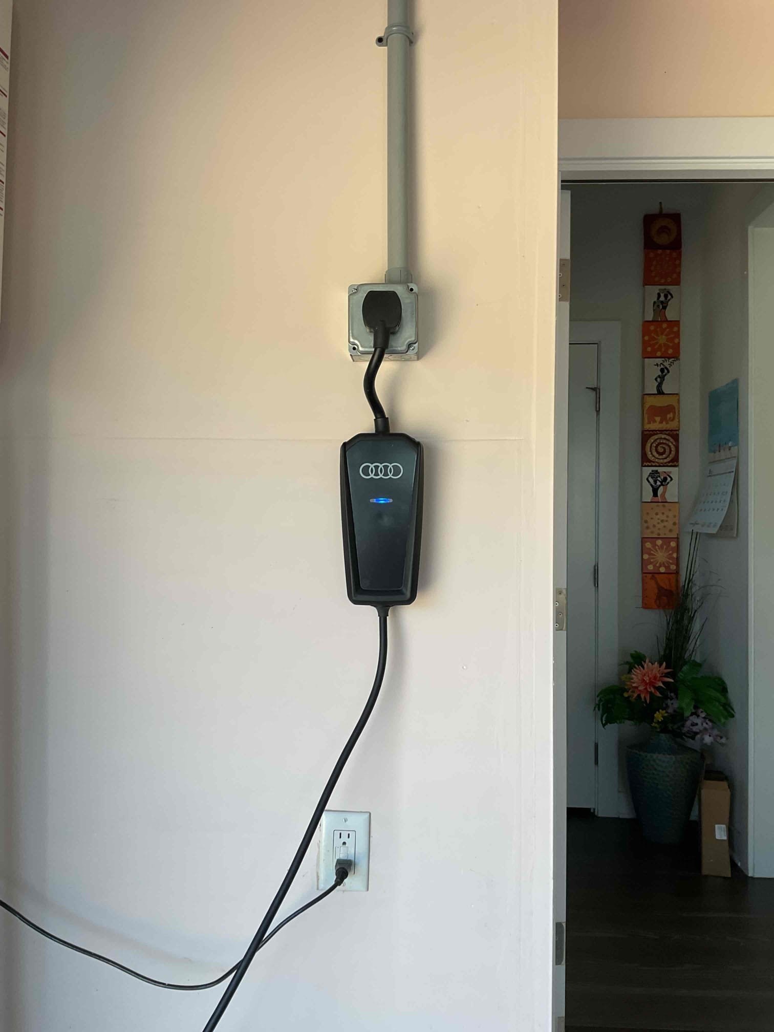 Harrisburg, NC Level 2 EV Charger Install w/ 60A Circuit completed by Touchstone Electric