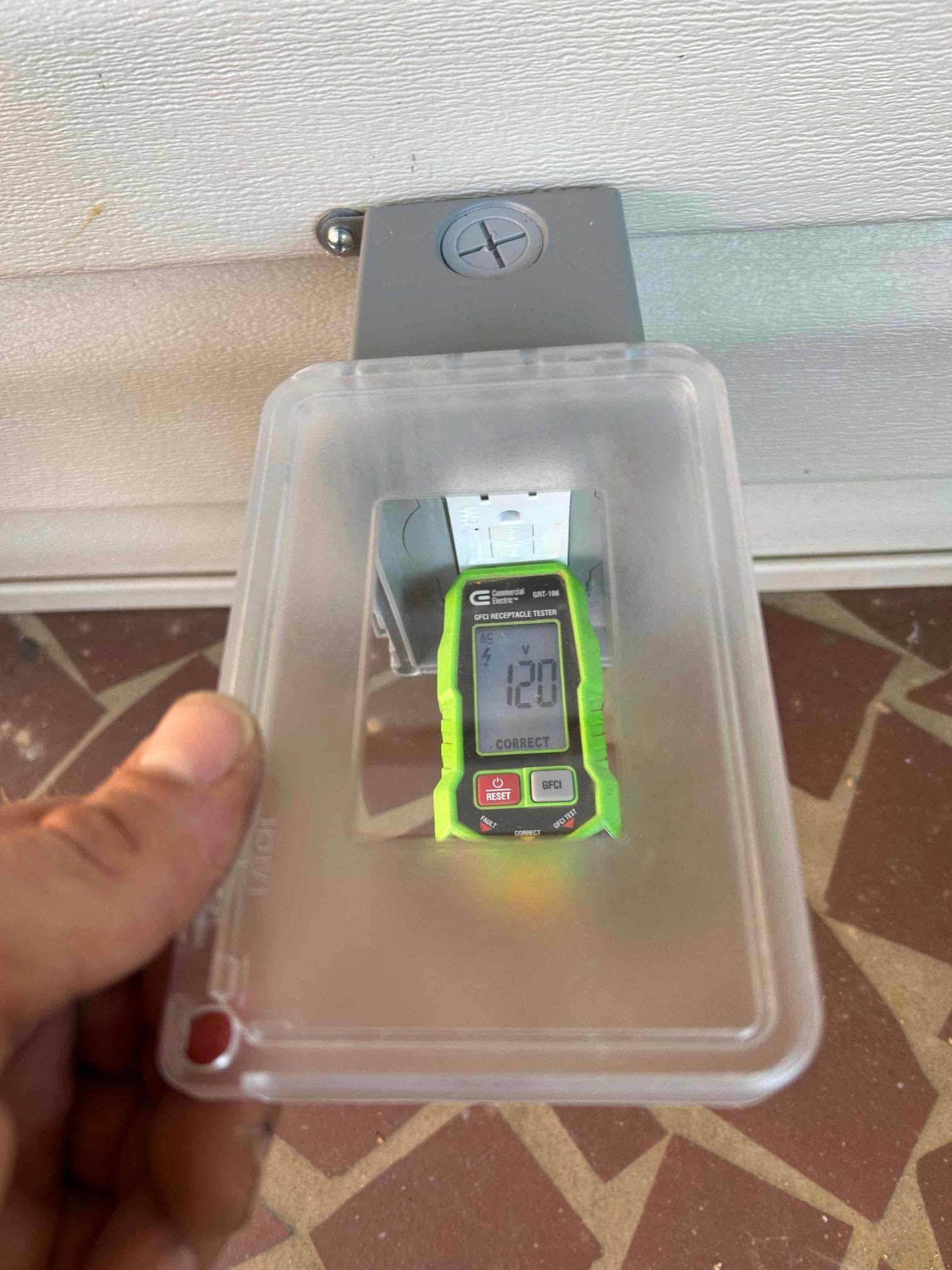 Outdoor GFCI Outlet & 20A Circuit Installation in Greer, SC completed by Touchstone Electric