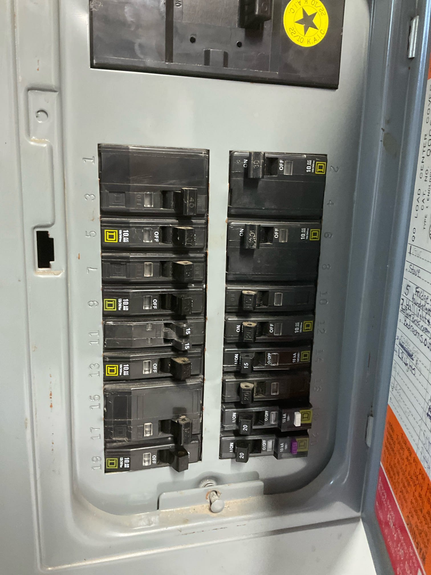 Tandem 15A Circuit Breaker Replacement – Jacksonville, NC completed by Touchstone Electric