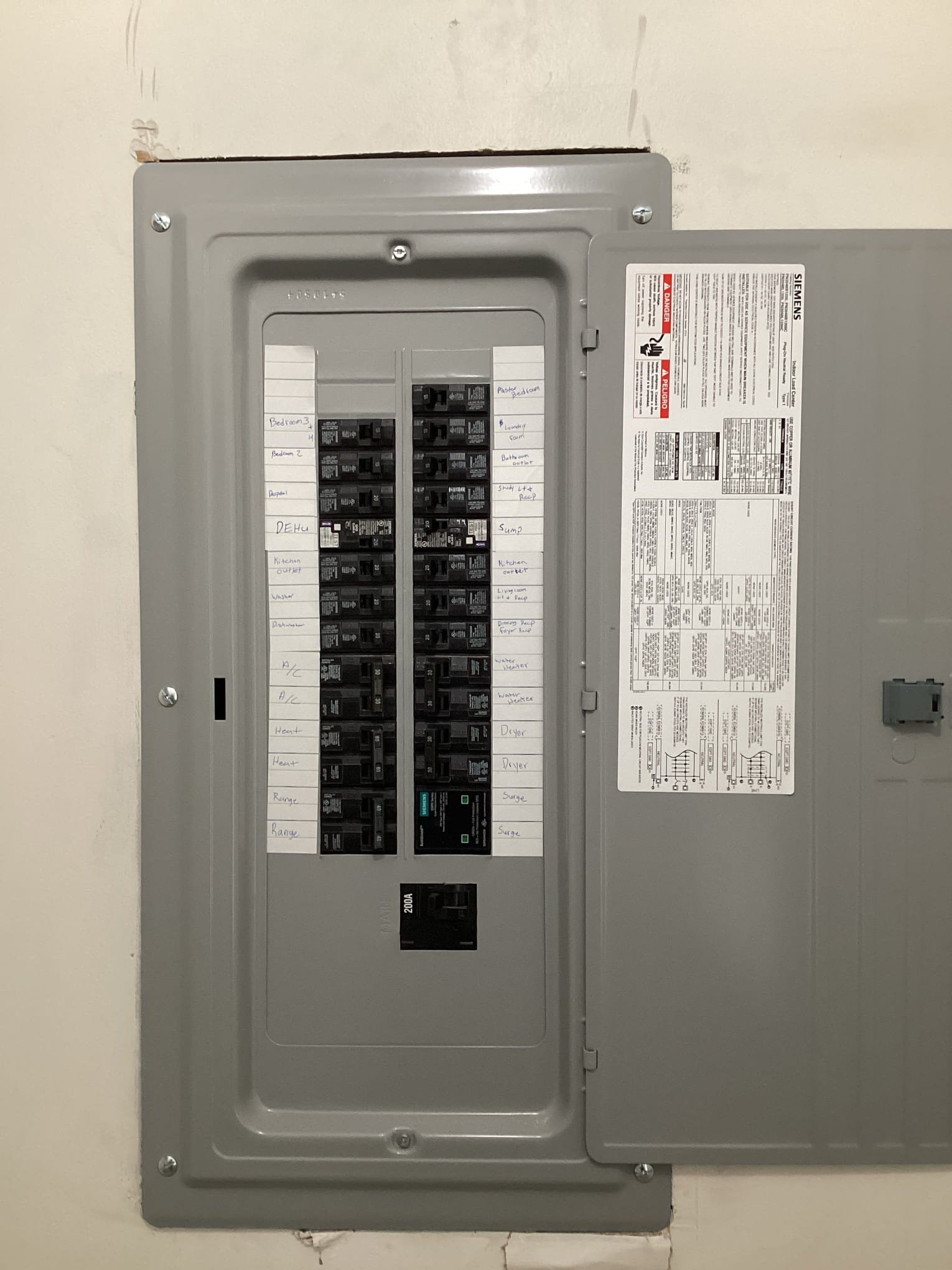 Raleigh, NC Electrical Panel Upgrade & Whole-Home Surge Protection completed by Touchstone Electric