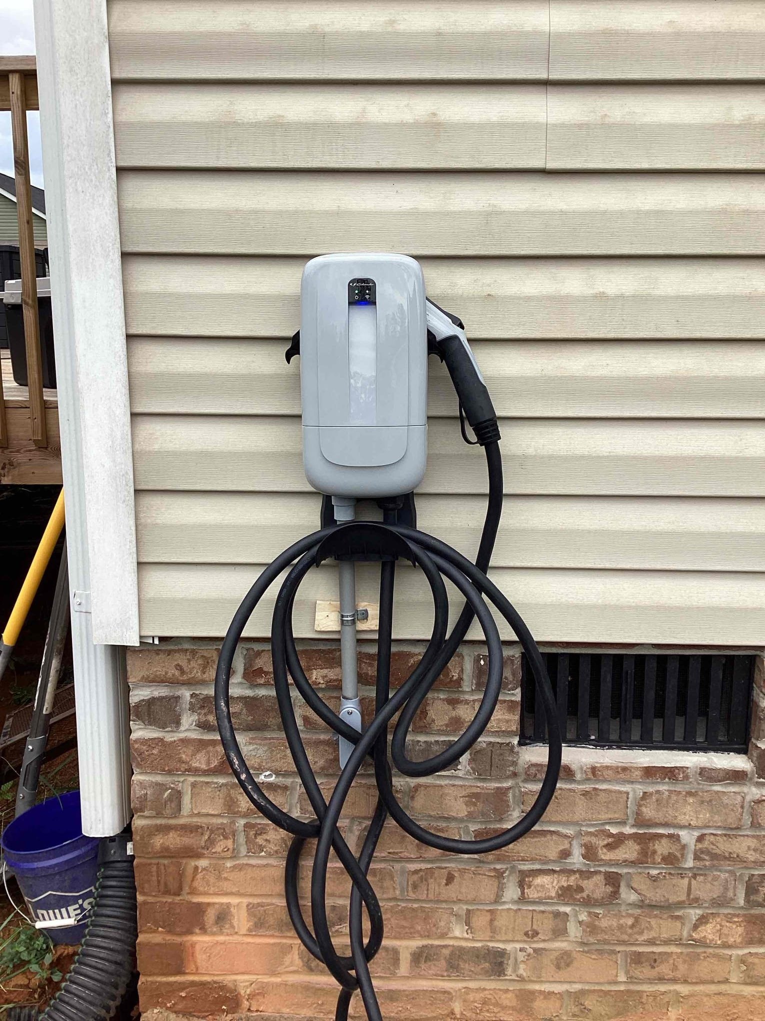 Level 2 EV Charger Installation & 50A Circuit in Hays, NC completed by Touchstone Electric