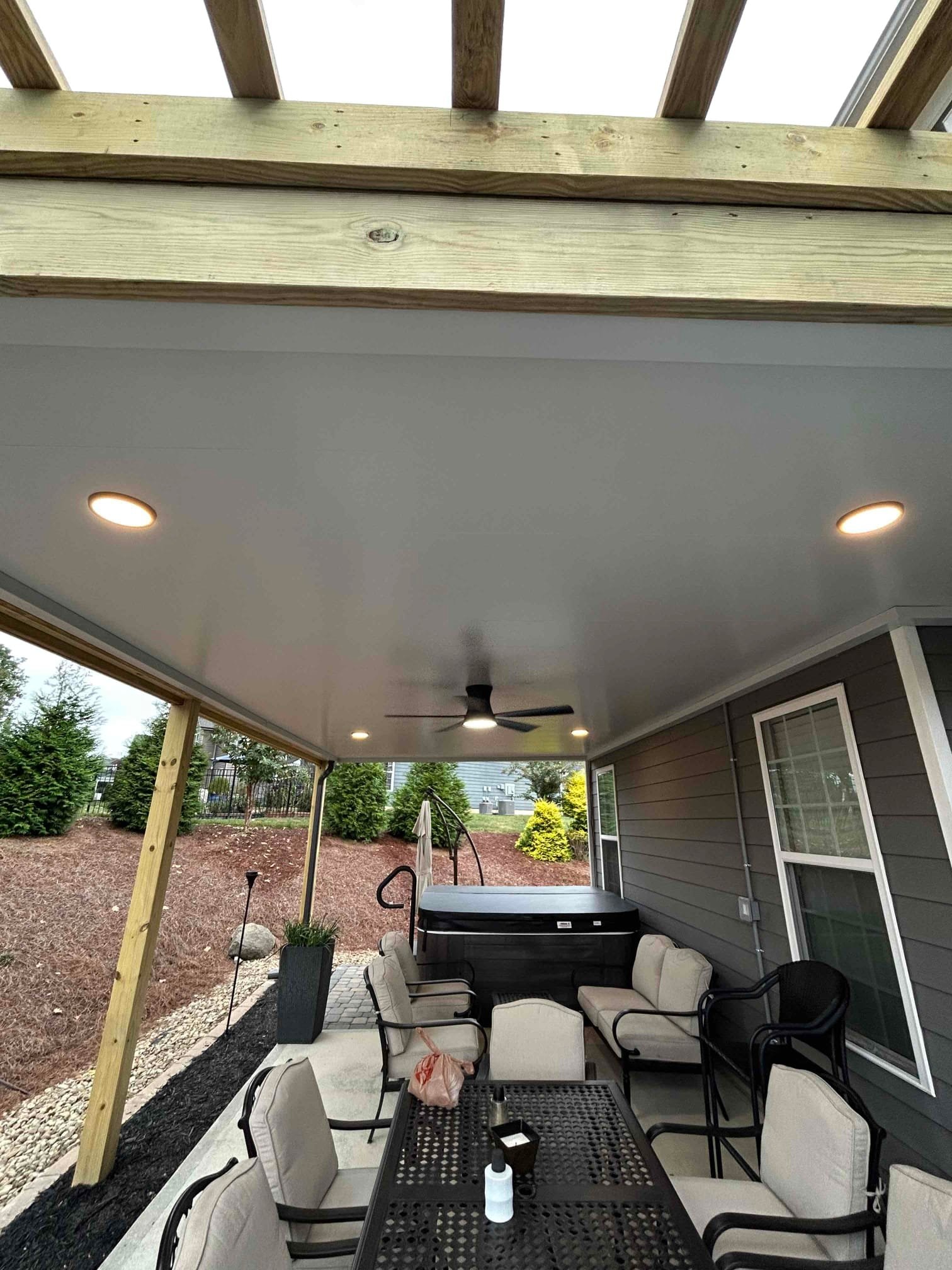 Under-Deck Lighting Installation & Wiring in Charlotte, NC completed by Touchstone Electric