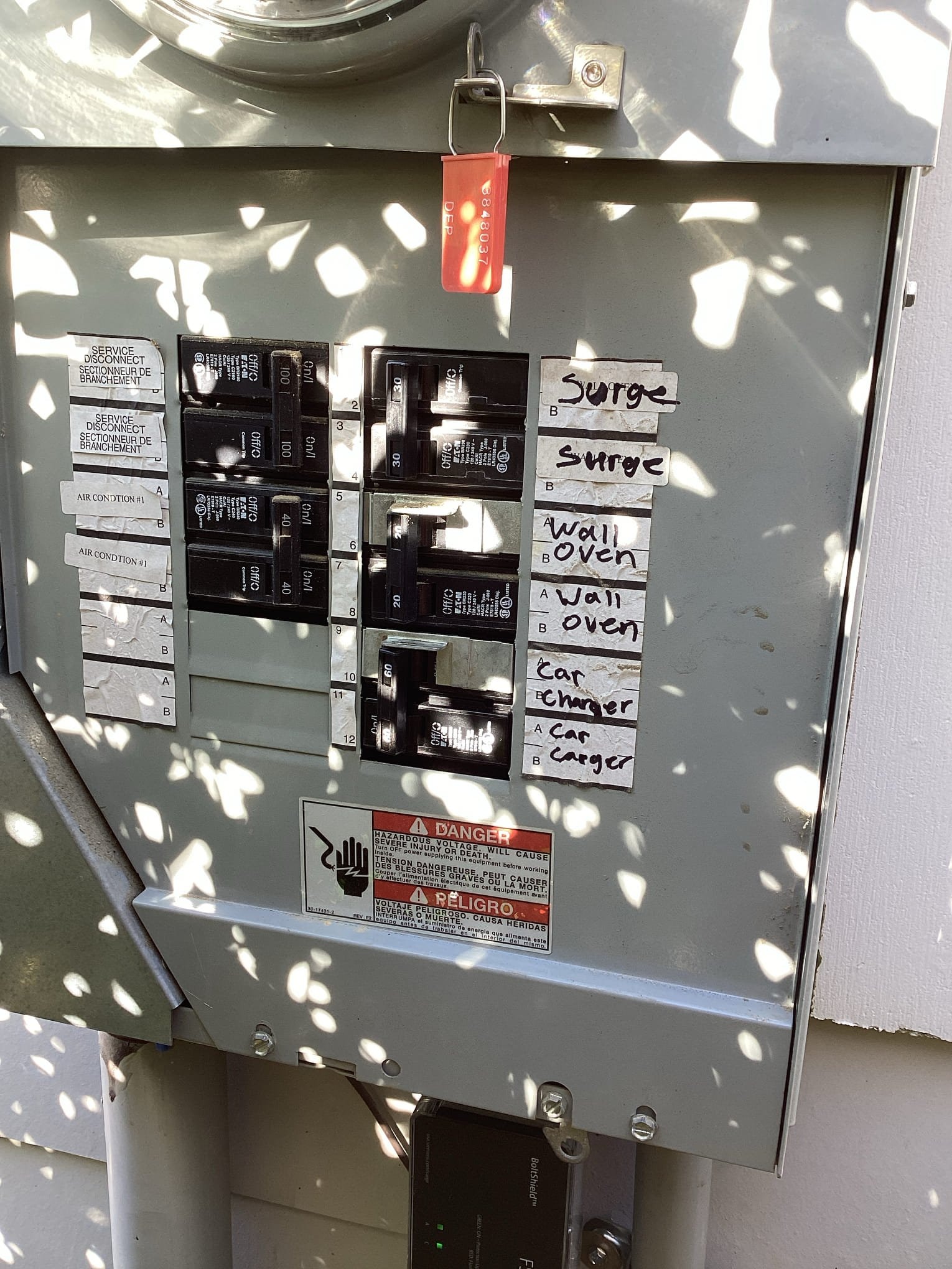 Holly Springs Level 2 EV Charger Install + Surge Protection completed by Touchstone Electric
