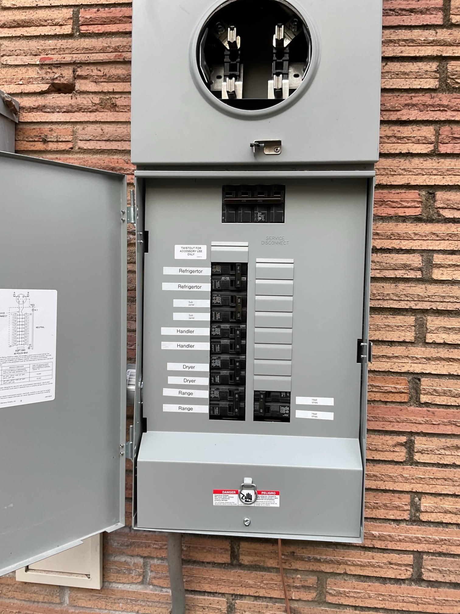 Charlotte Meter Base & 200A Service Replacement + Surge Protection completed by Touchstone Electric