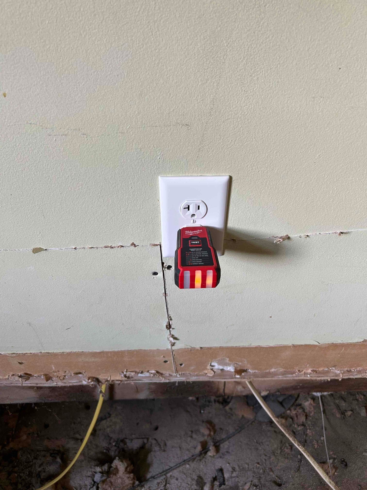 Damaged Wire Repair, Drywall & Outlet Replacement in Farmville, NC
