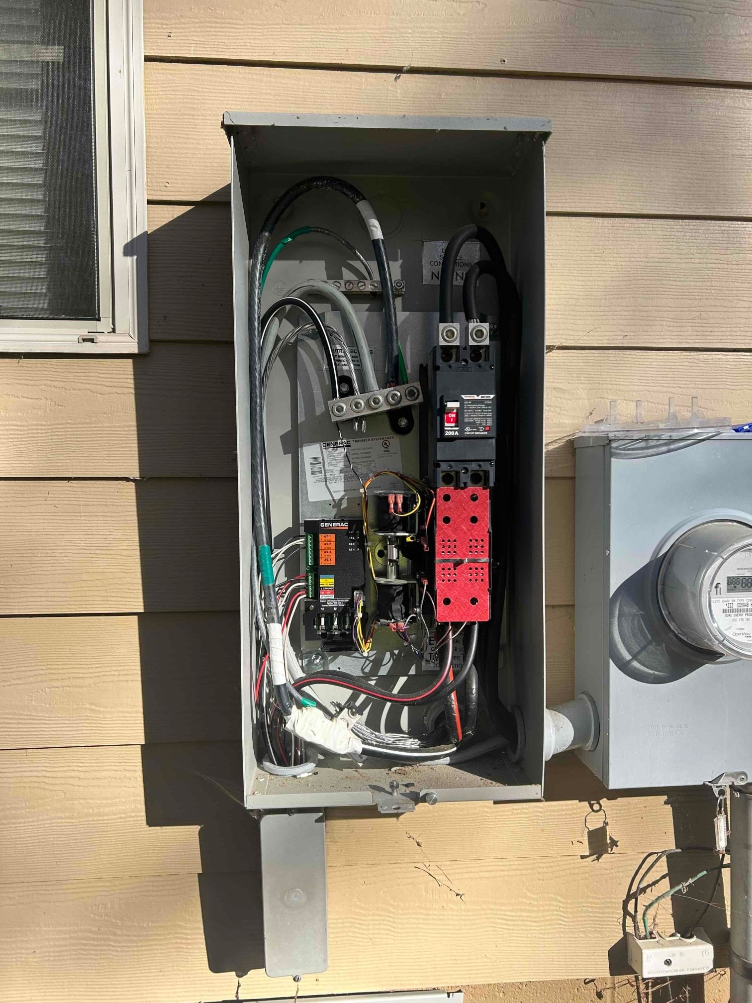 200A Meter/Main Electrical Panel Replacement in Louisburg, NC completed by Touchstone Electric