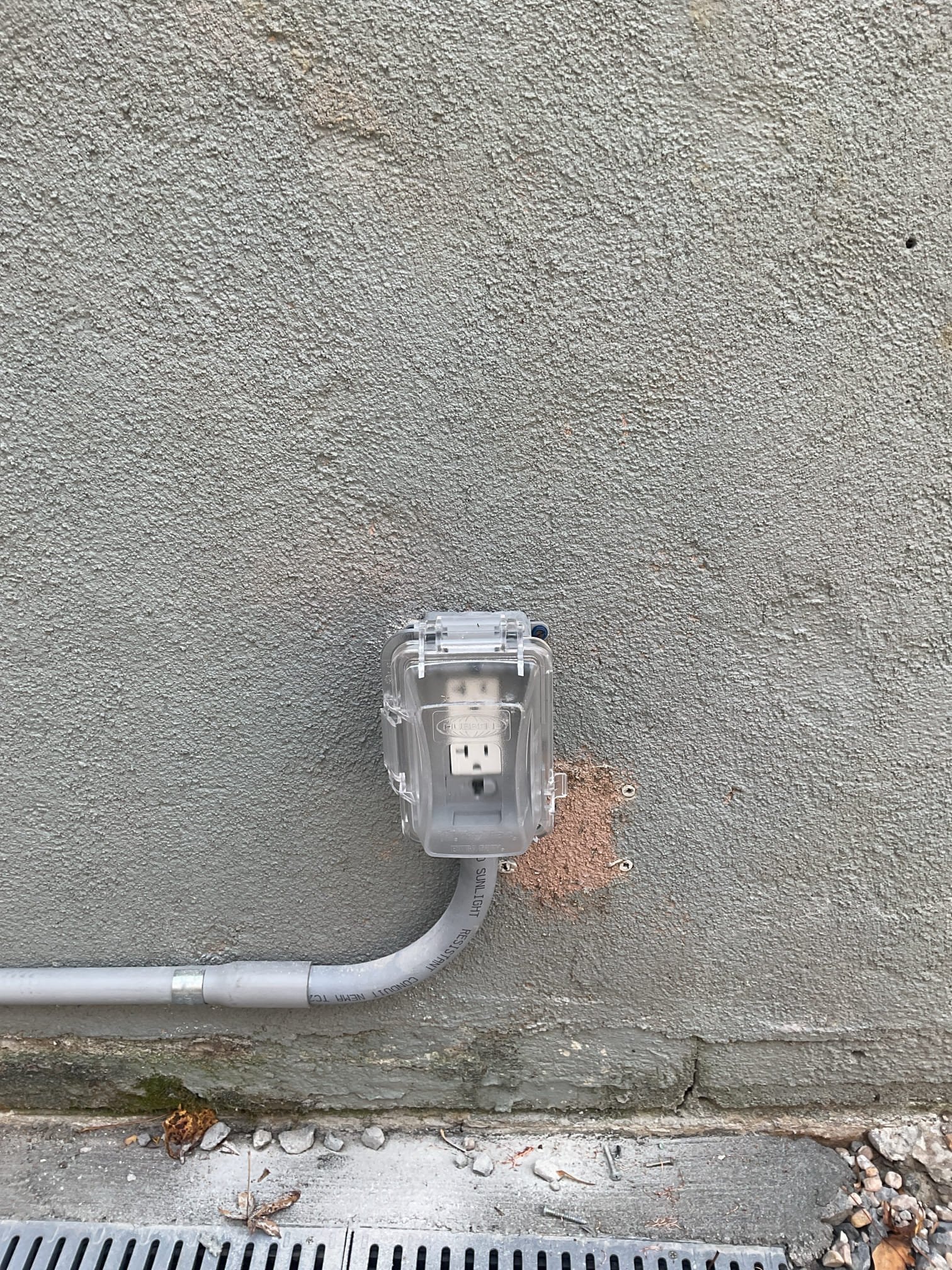 Exterior Electrical Conduit Repair for 120V Line in Clayton, NC completed by Touchstone Electric