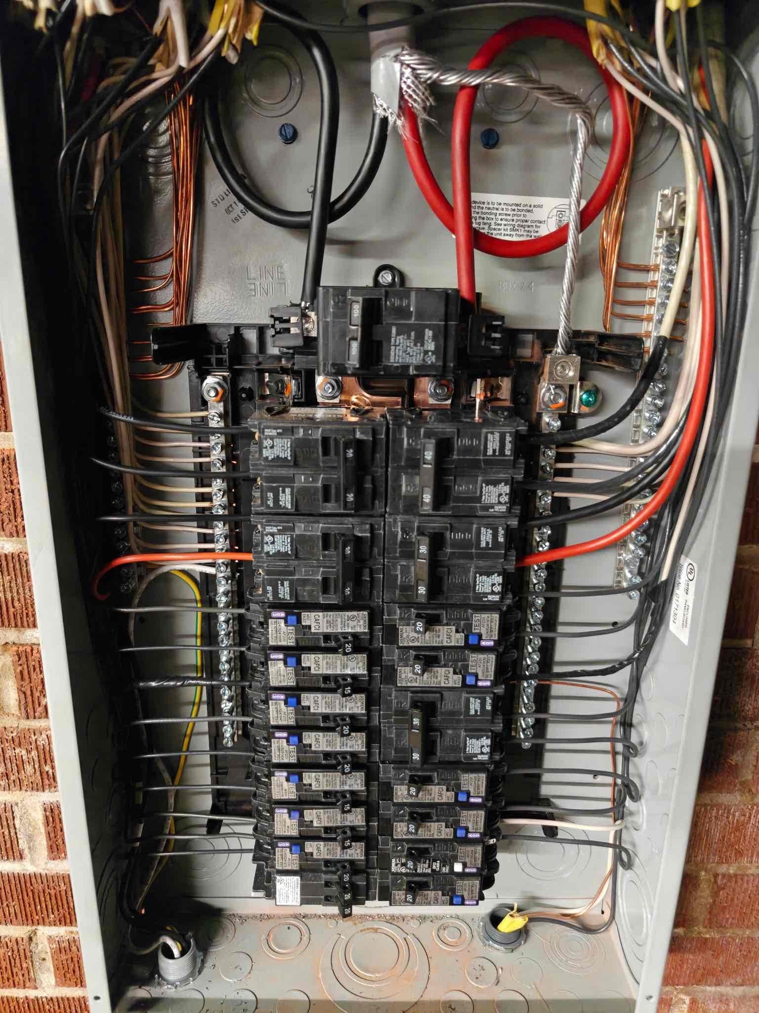 Electrical Panel Upgrade & Surge Protection in Sanford, NC completed by Touchstone Electric