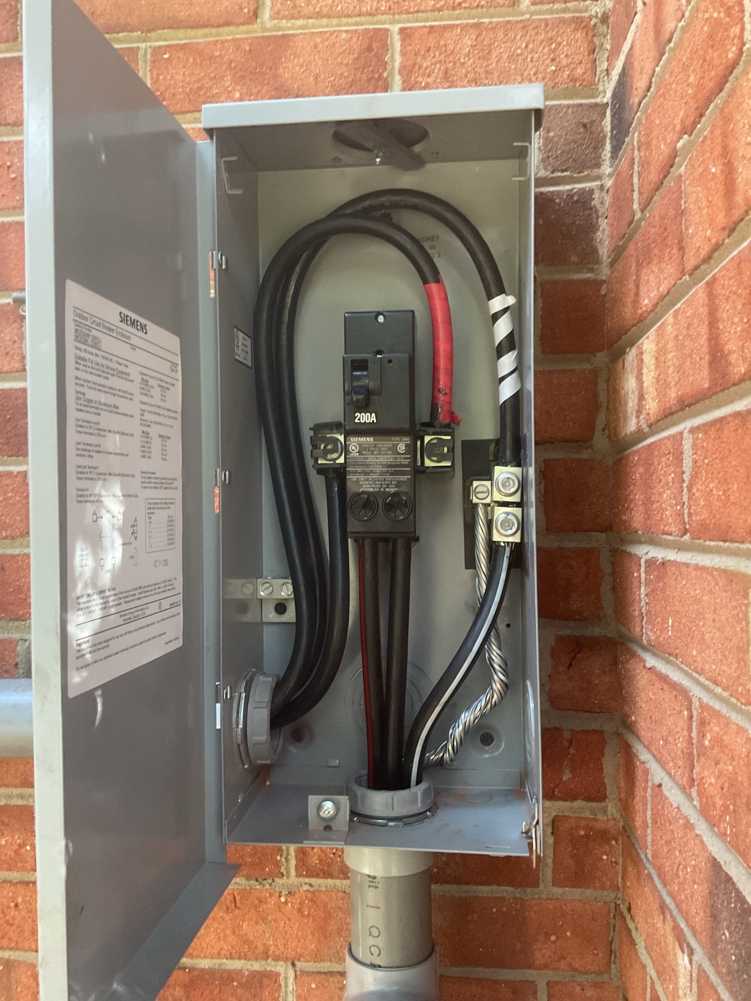 200A Electrical Panel Upgrade & Surge Protection in Pittsboro, NC completed by Touchstone Electric
