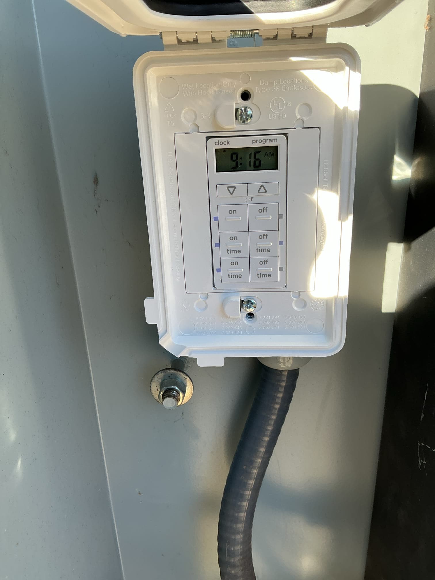 Digital Timer Installation for Tennis Court Lights in Charlotte