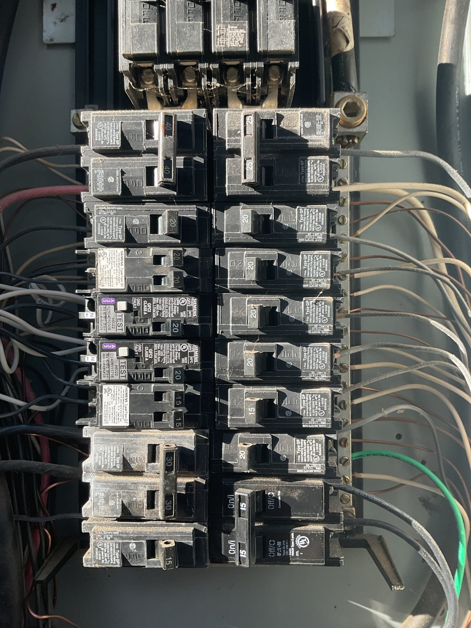 Tandem Circuit Breaker Installation & Panel Upgrade in Pittsboro completed by Touchstone Electric