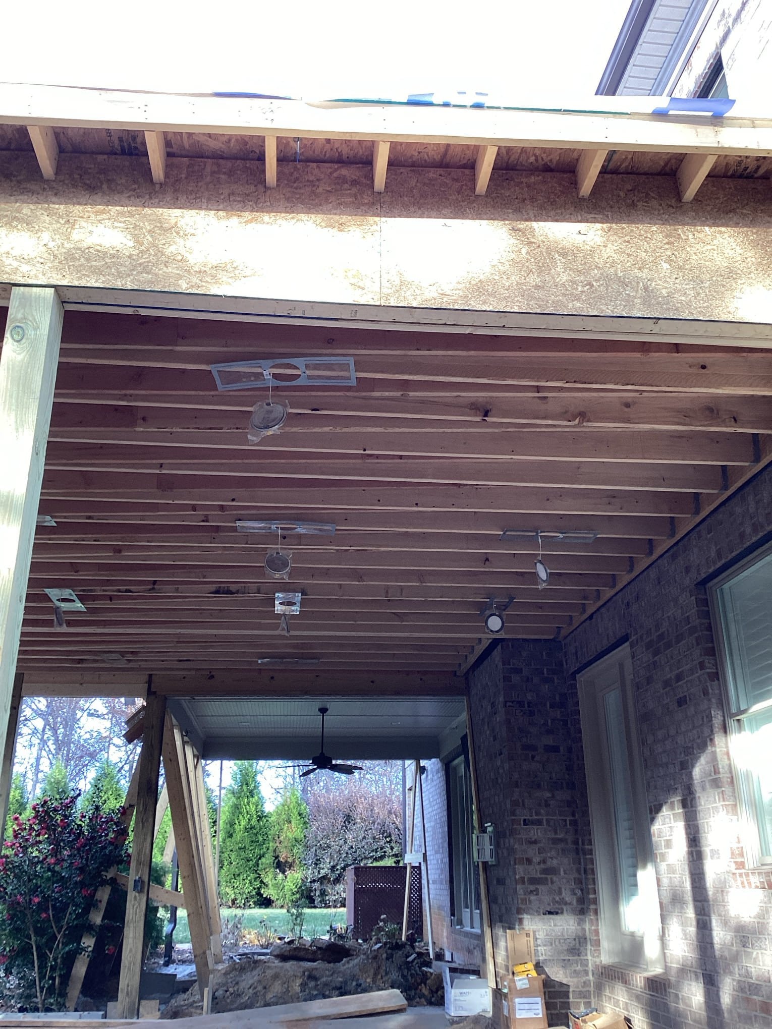 LED Wafer Recessed Lighting & Ceiling Fan Installations in Waxhaw, NC completed by Touchstone Electric