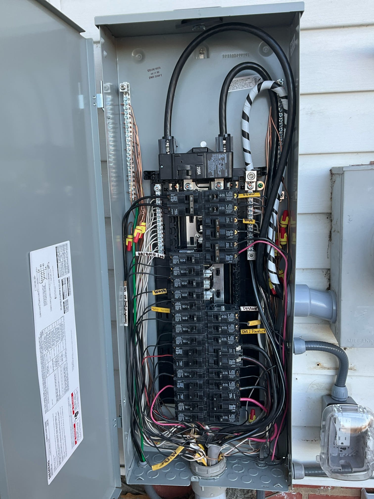 200A Electrical Panel Upgrade & Surge Protection in Wingate, NC completed by Touchstone Electric