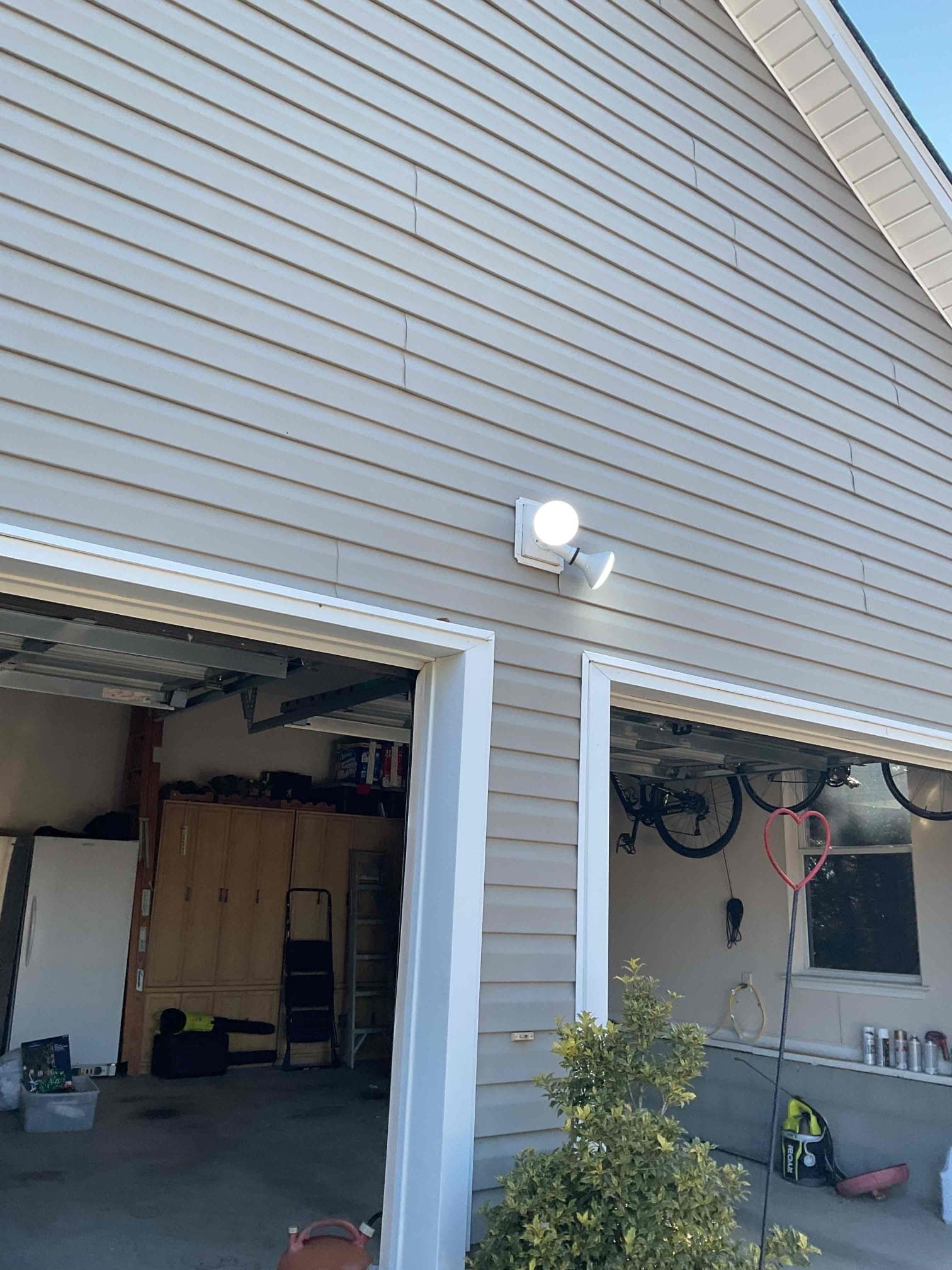 Outdoor Floodlight & Garage LED Lighting Installation | Hickory, NC