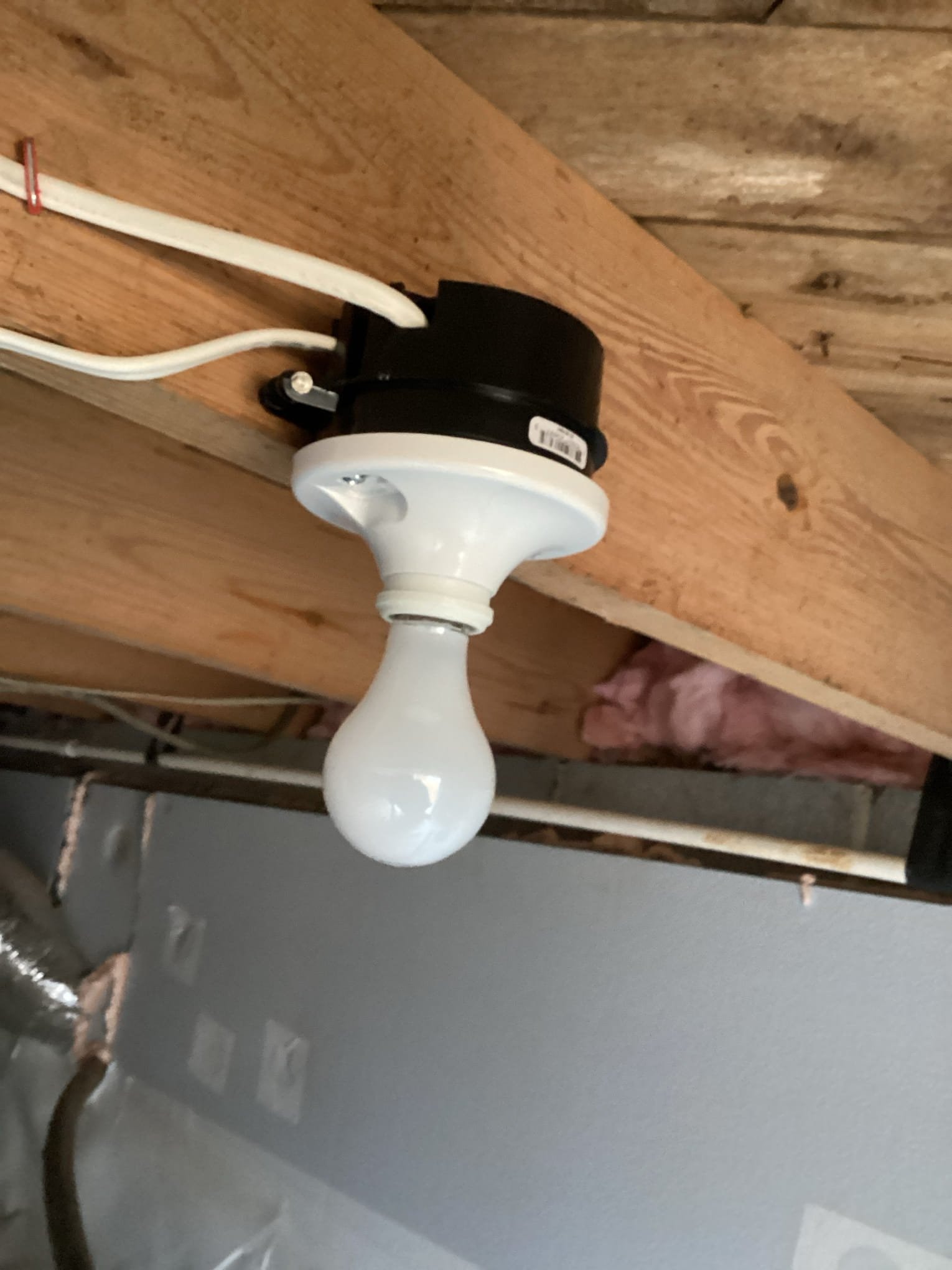 Crawl Space Light & Switch Installation in Siler City, NC completed by Touchstone Electric