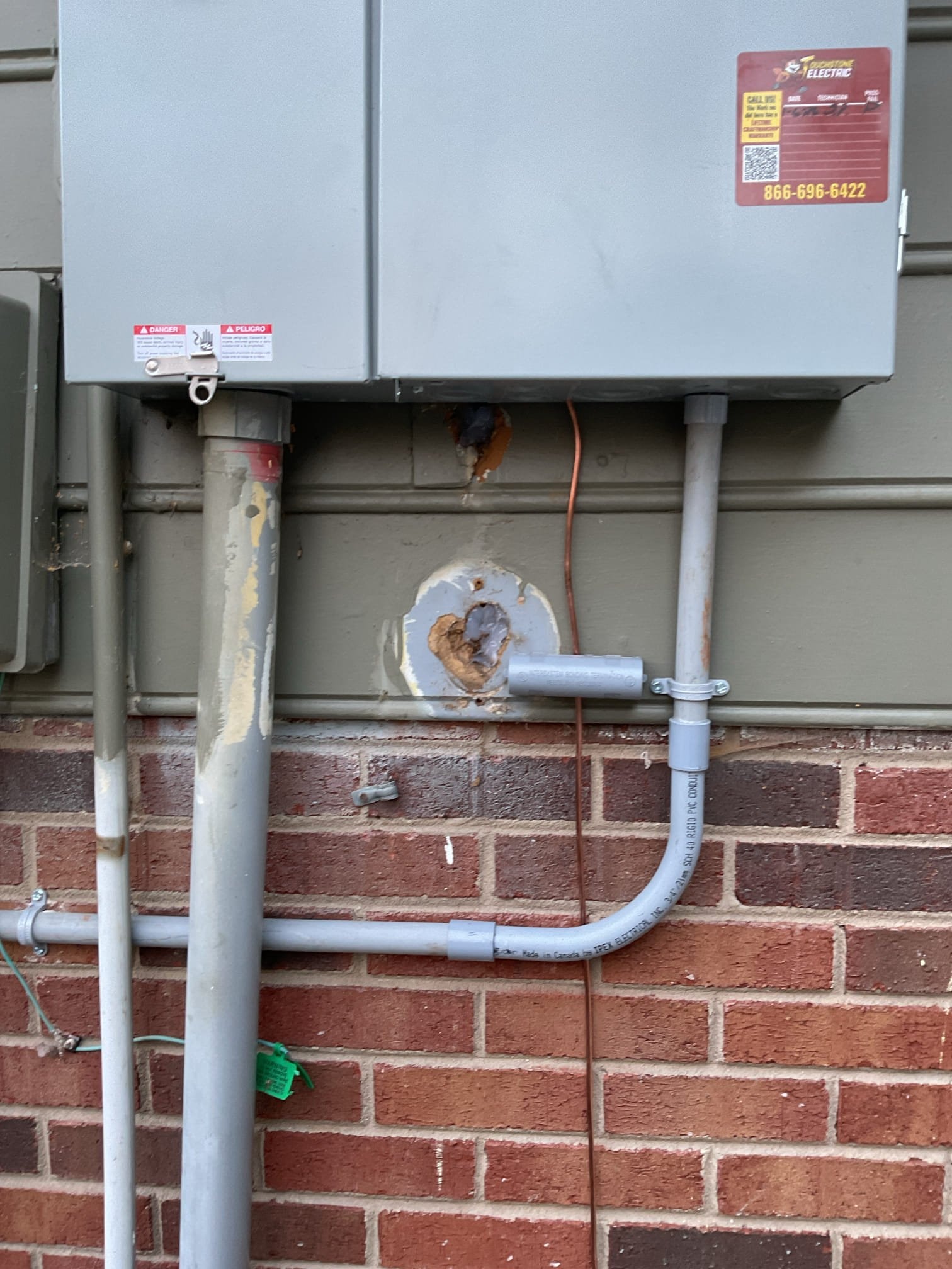 200A Meter Combo & Service Upgrade Installation in Charlotte, NC completed by Touchstone Electric