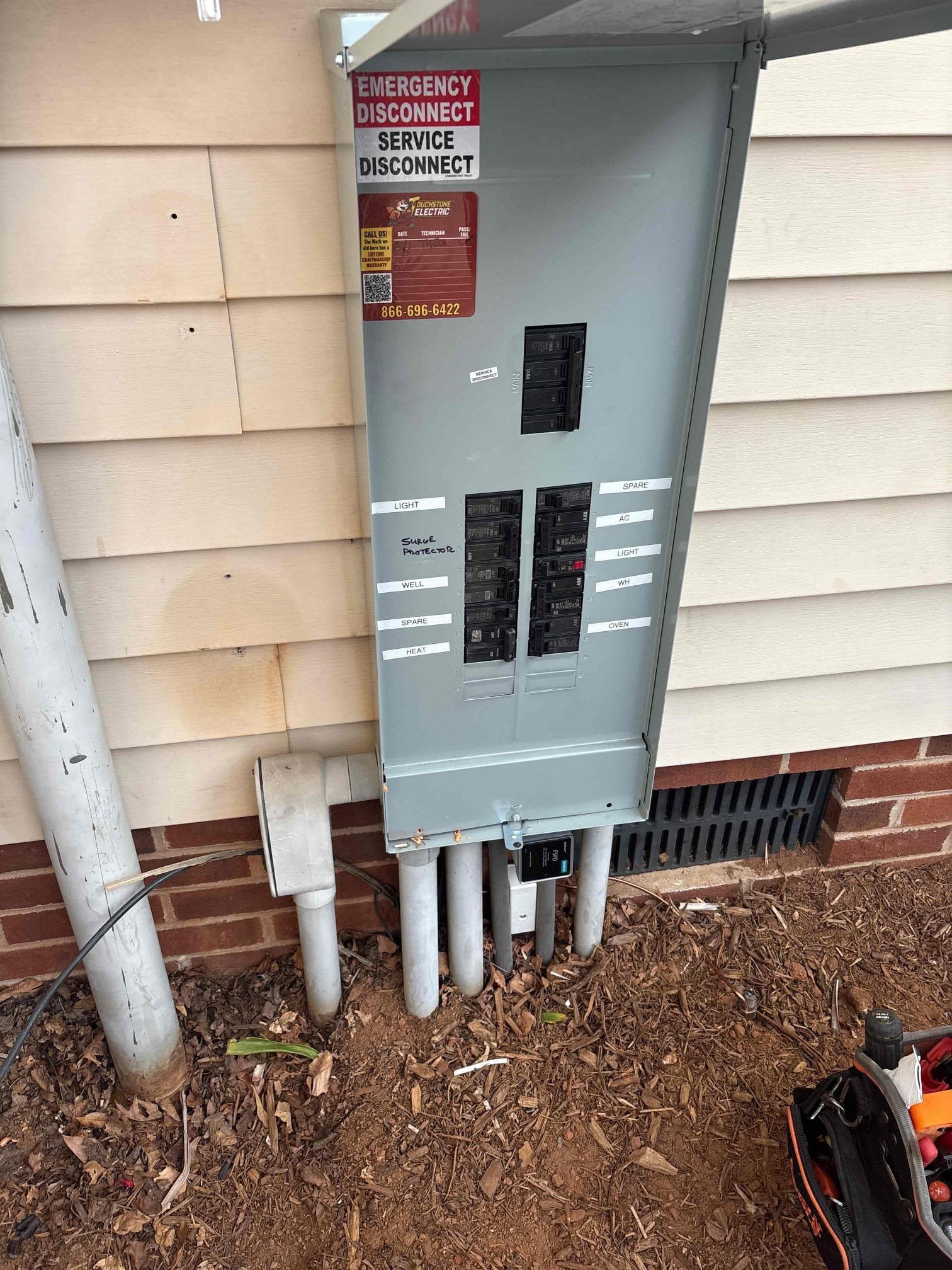 Greer, SC 200A Meter/Panel Combo Upgrade & Breaker Install completed by Touchstone Electric