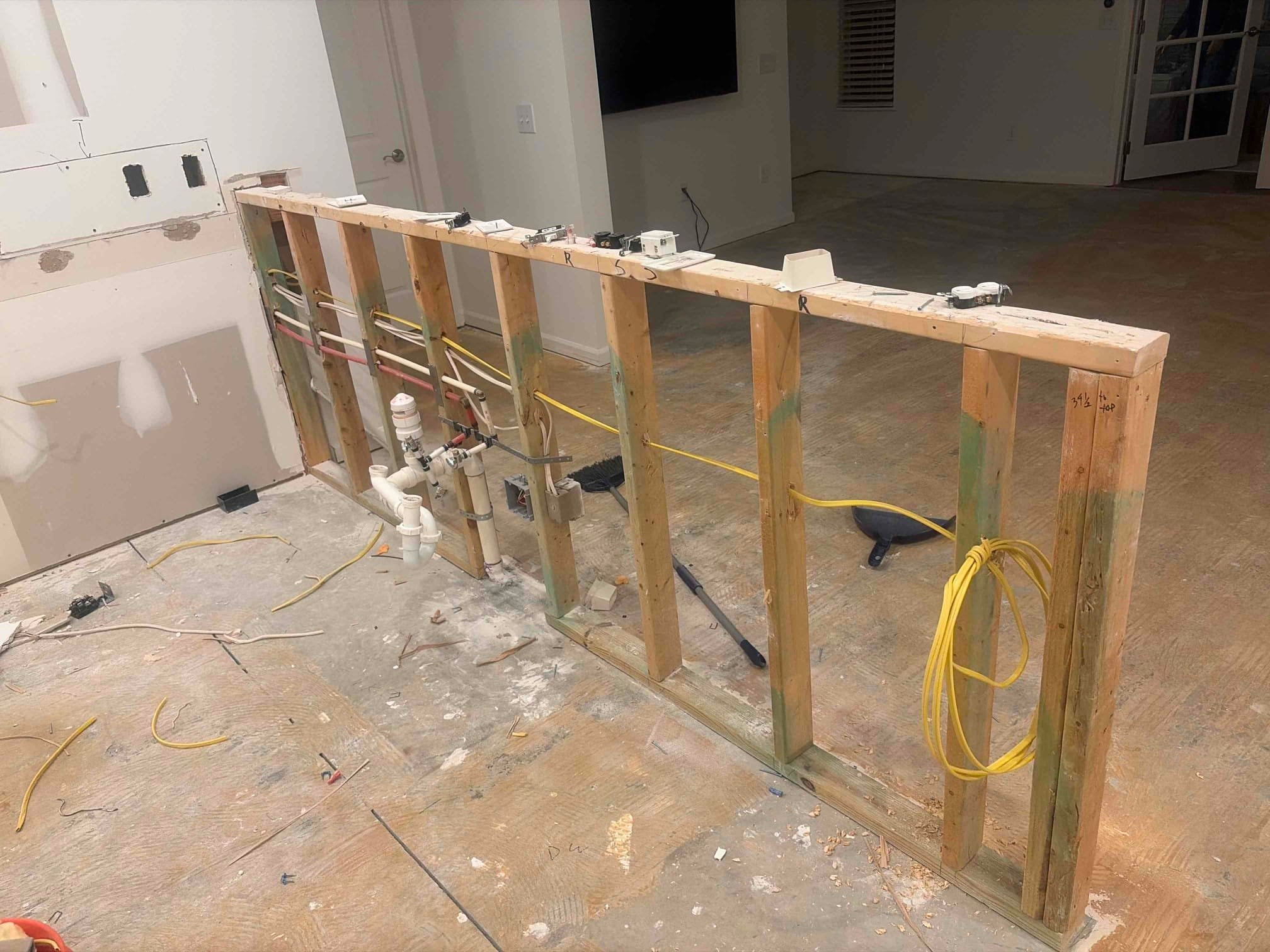 Kitchen lighting, outlets & circuits installed in Matthews, NC completed by Touchstone Electric
