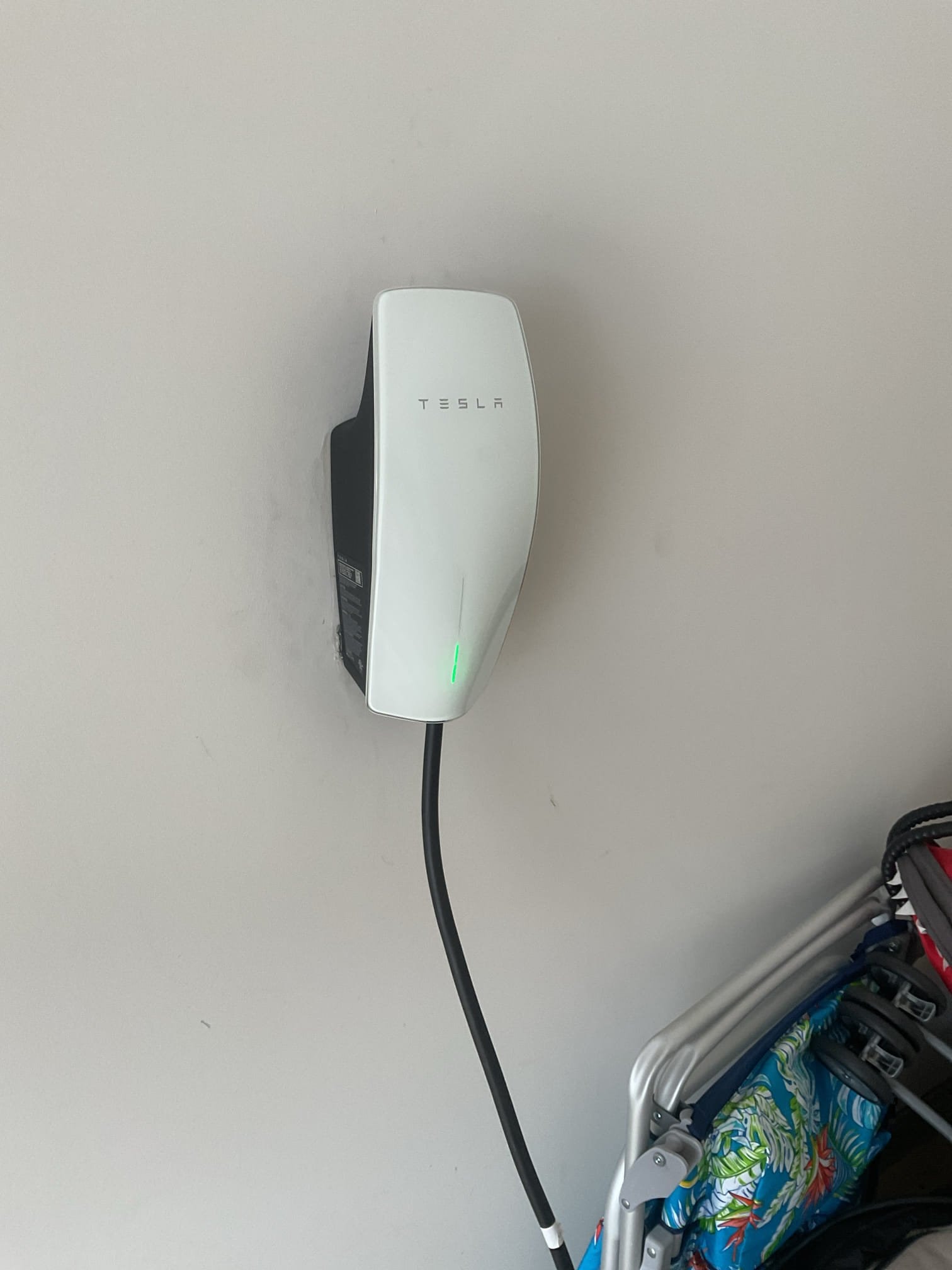 Tesla Wall Connector EV Charger Installation in Fuquay-Varina, NC completed by Touchstone Electric