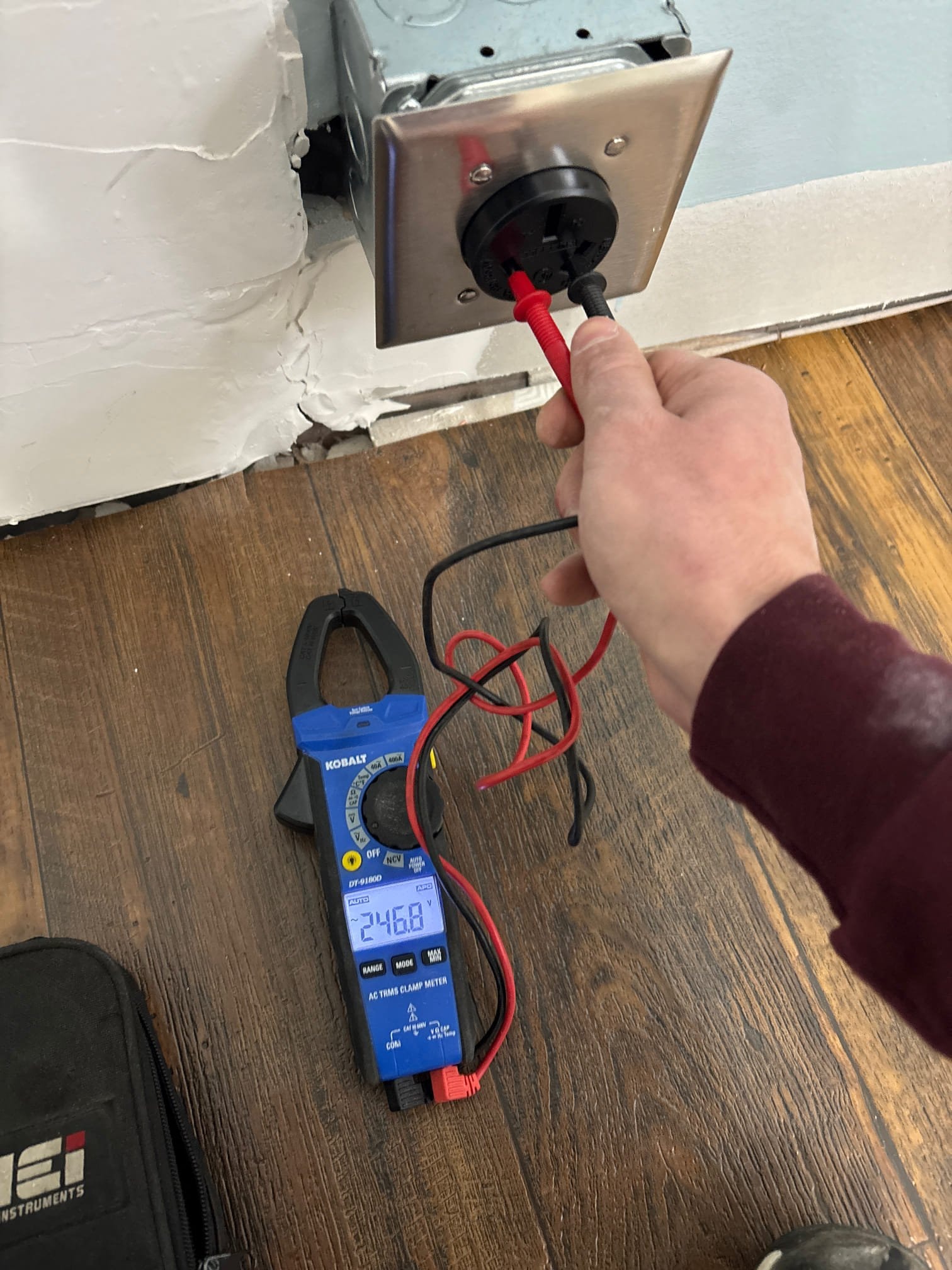 220V Range Outlet Install & GFCI Relocation in Wadesboro, NC completed by Touchstone Electric