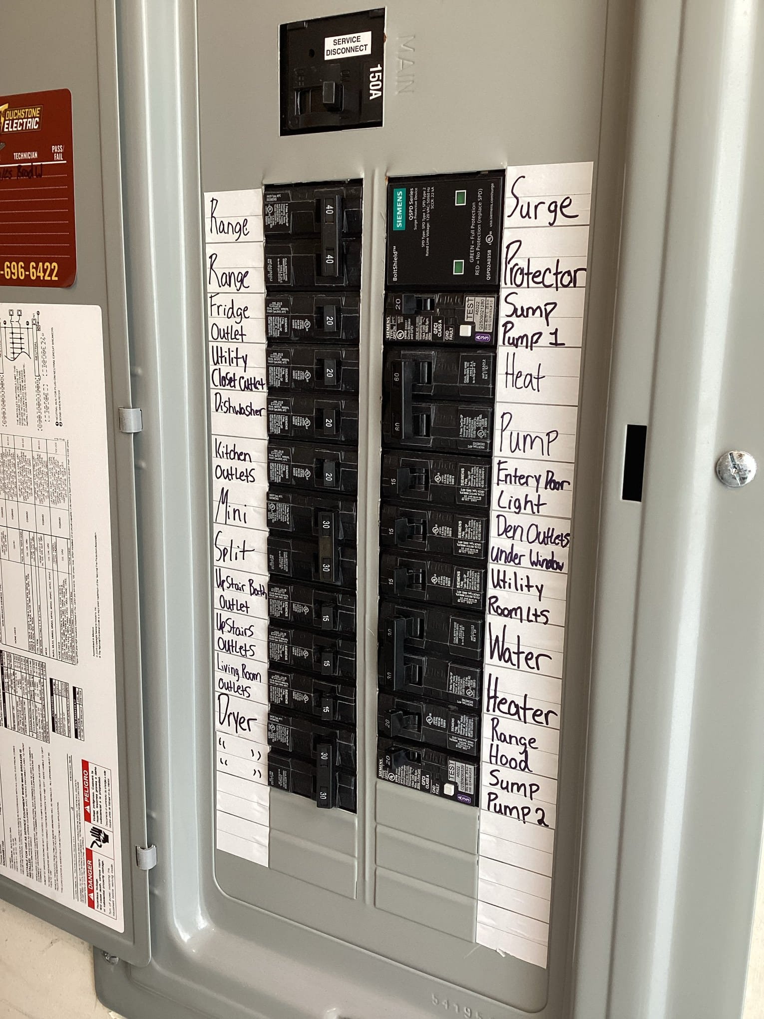 Electrical Panel Labeling & Panel Rejuvenation in Vass, NC completed by Touchstone Electric