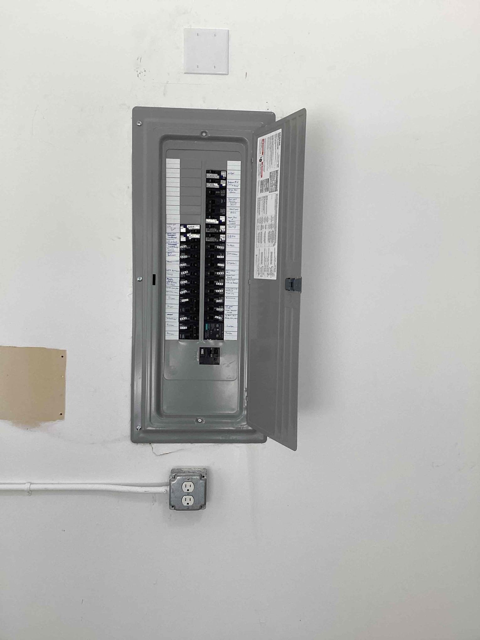 200A Main Panel Replacement & Surge Protection in Hillsboro, NC completed by Touchstone Electric