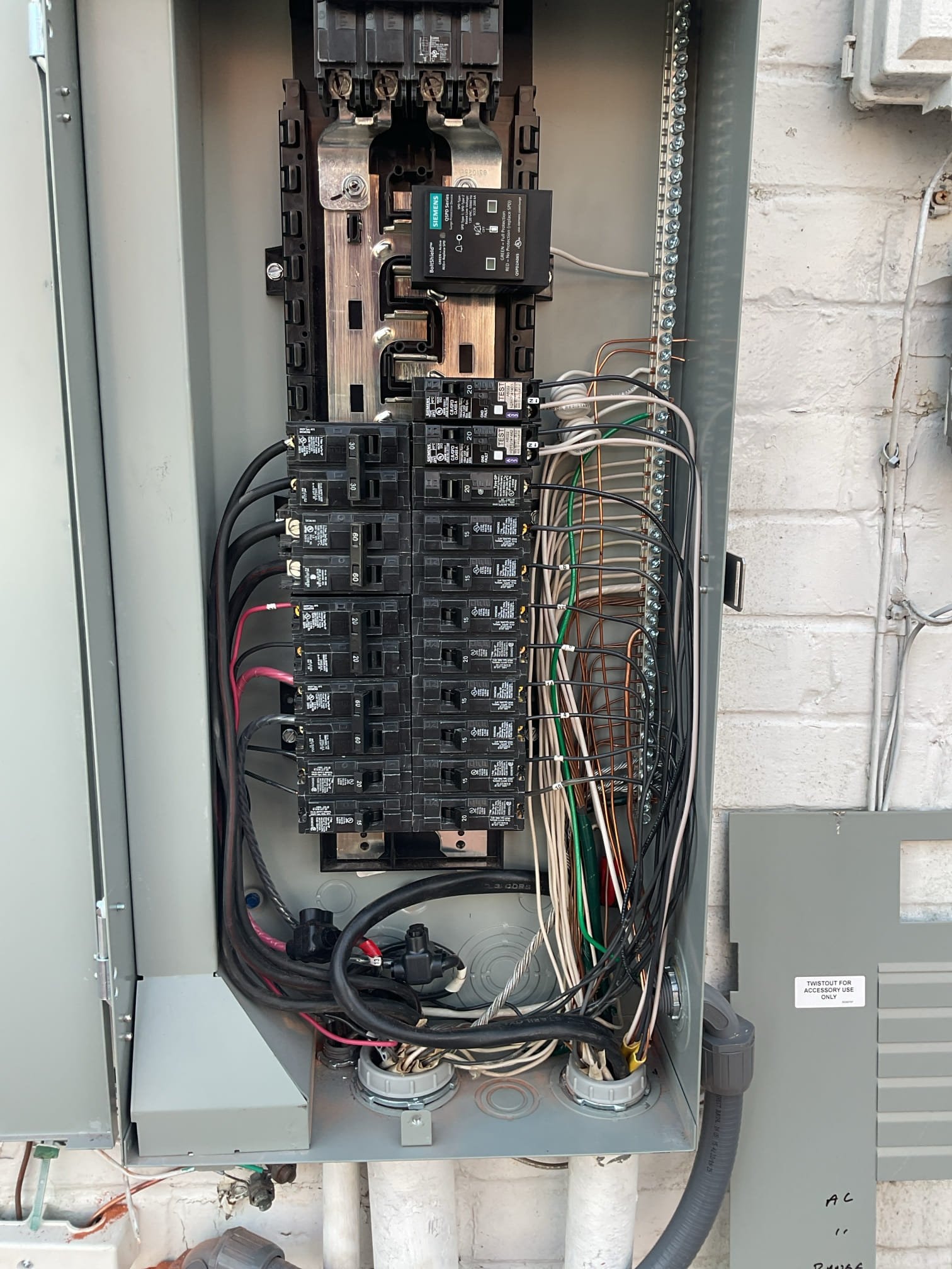 200A Meter/Main Panel & Service Replacement in Fayetteville, NC completed by Touchstone Electric