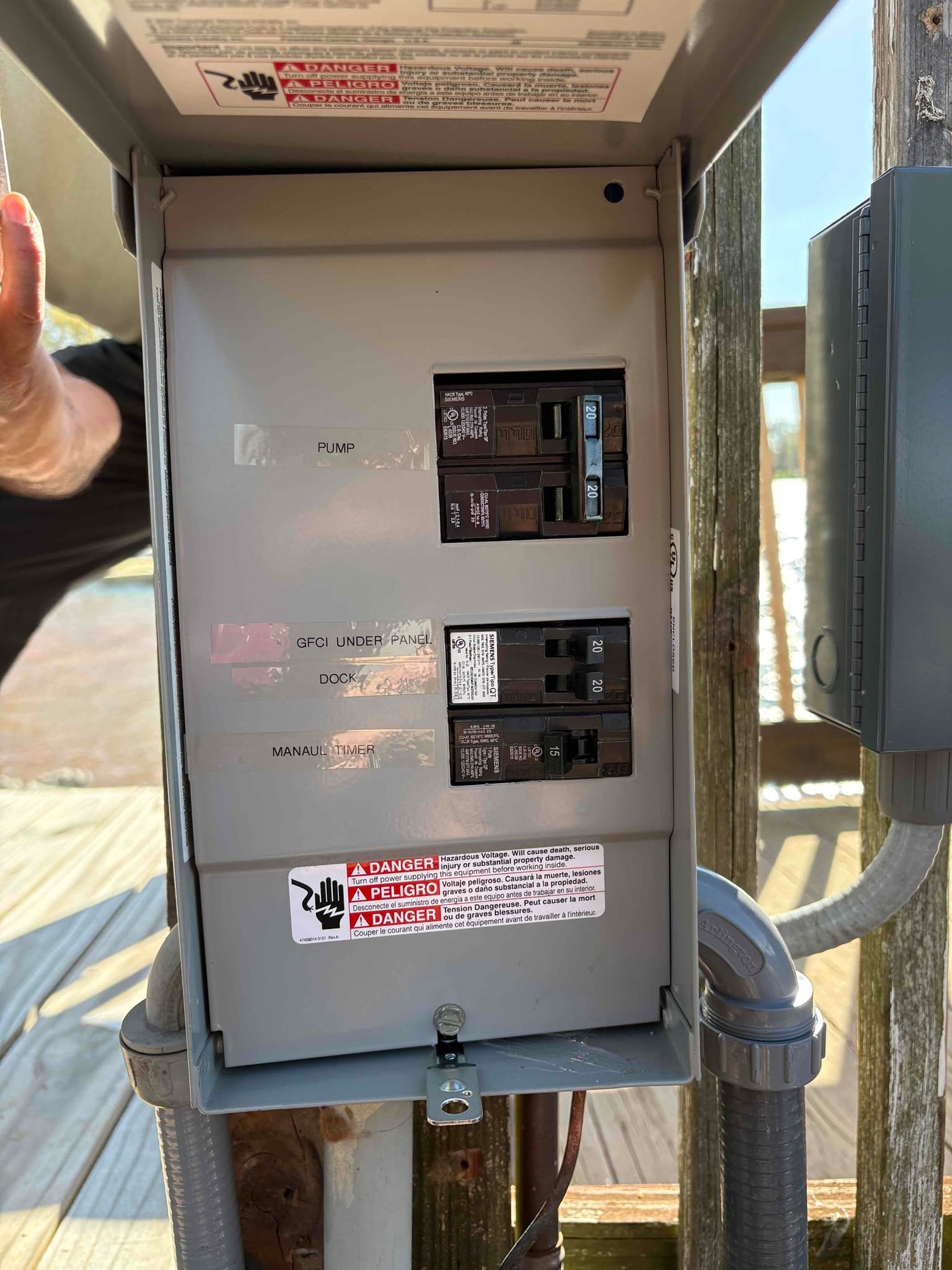 200A Outdoor Electrical Panel Upgrade & Subpanel | Denver, NC completed by Touchstone Electric
