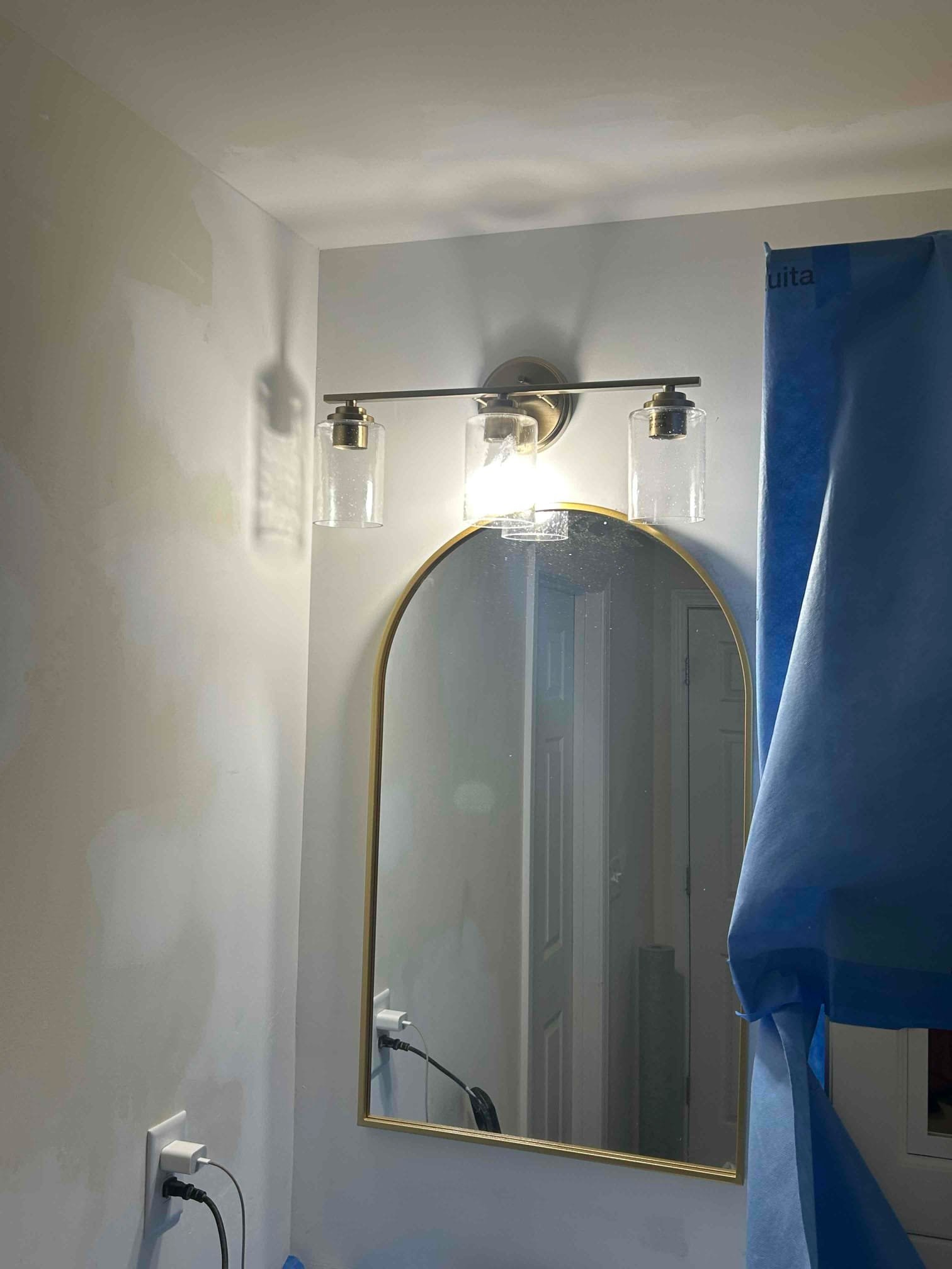 Bathroom Lighting, Exhaust Fan & Outlet Installation in Davidson completed by Touchstone Electric