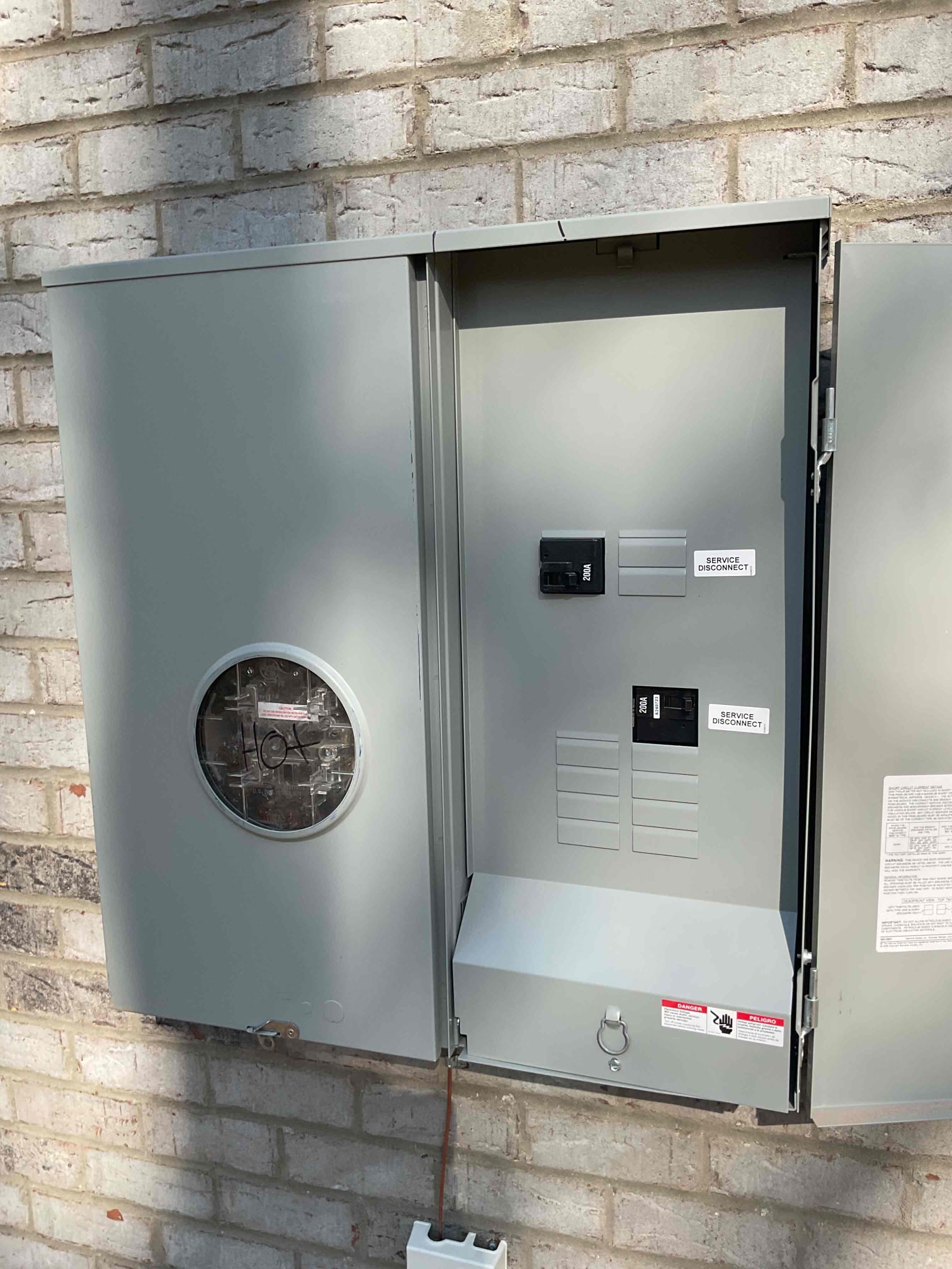 Electrical Panel Mounting for Utility Connection in Indian Trail, NC completed by Touchstone Electric