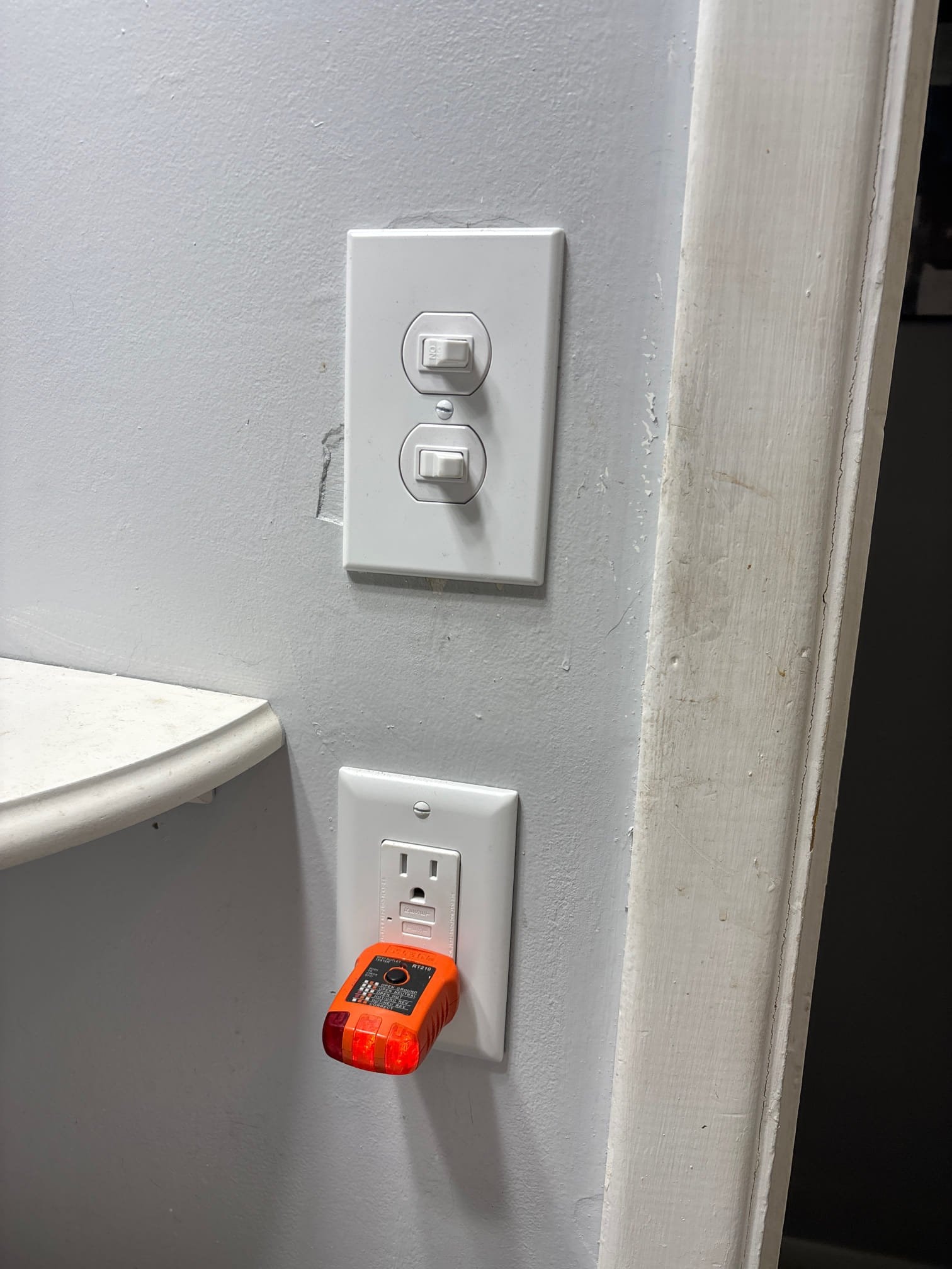 Fan/Light Switch Split & GFCI Outlet Installation in Greensboro completed by Touchstone Electric