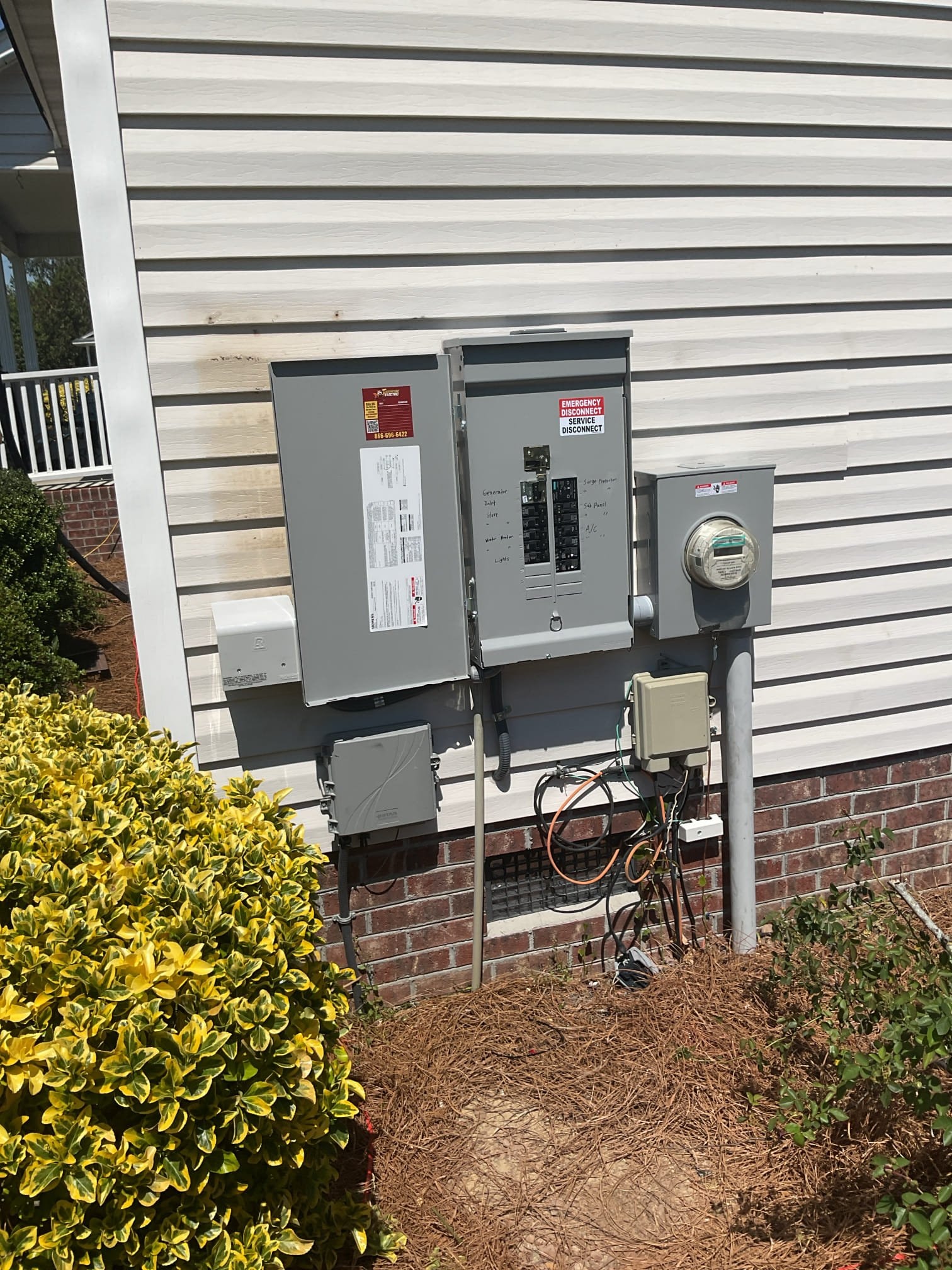 200A Meter/Main Panel Upgrade & Surge Protection in Roseboro completed by Touchstone Electric