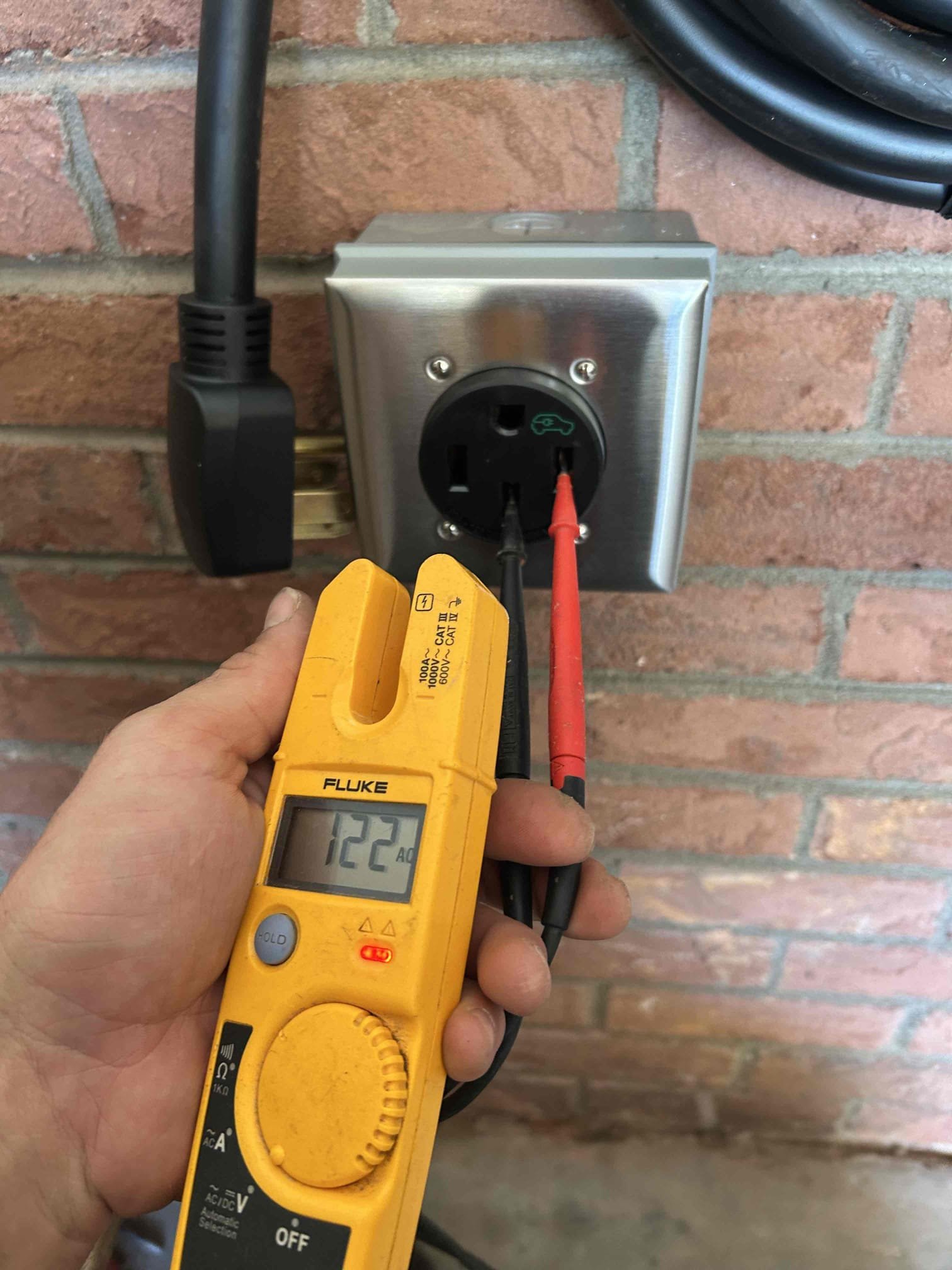Level 2 EV Charger & NEMA 14-50 Garage Outlet in Mauldin, SC completed by Touchstone Electric
