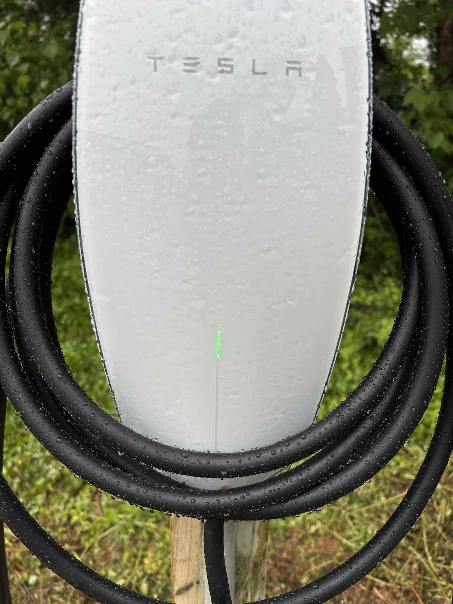 Level 2 EV Charger Installation with Trenching in Swannanoa, NC completed by Touchstone Electric