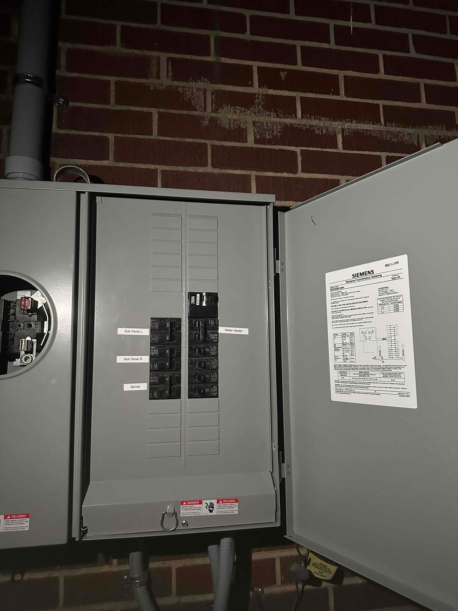 200A Panel Upgrade & Meter Base Replacement in Williamston, SC completed by Touchstone Electric