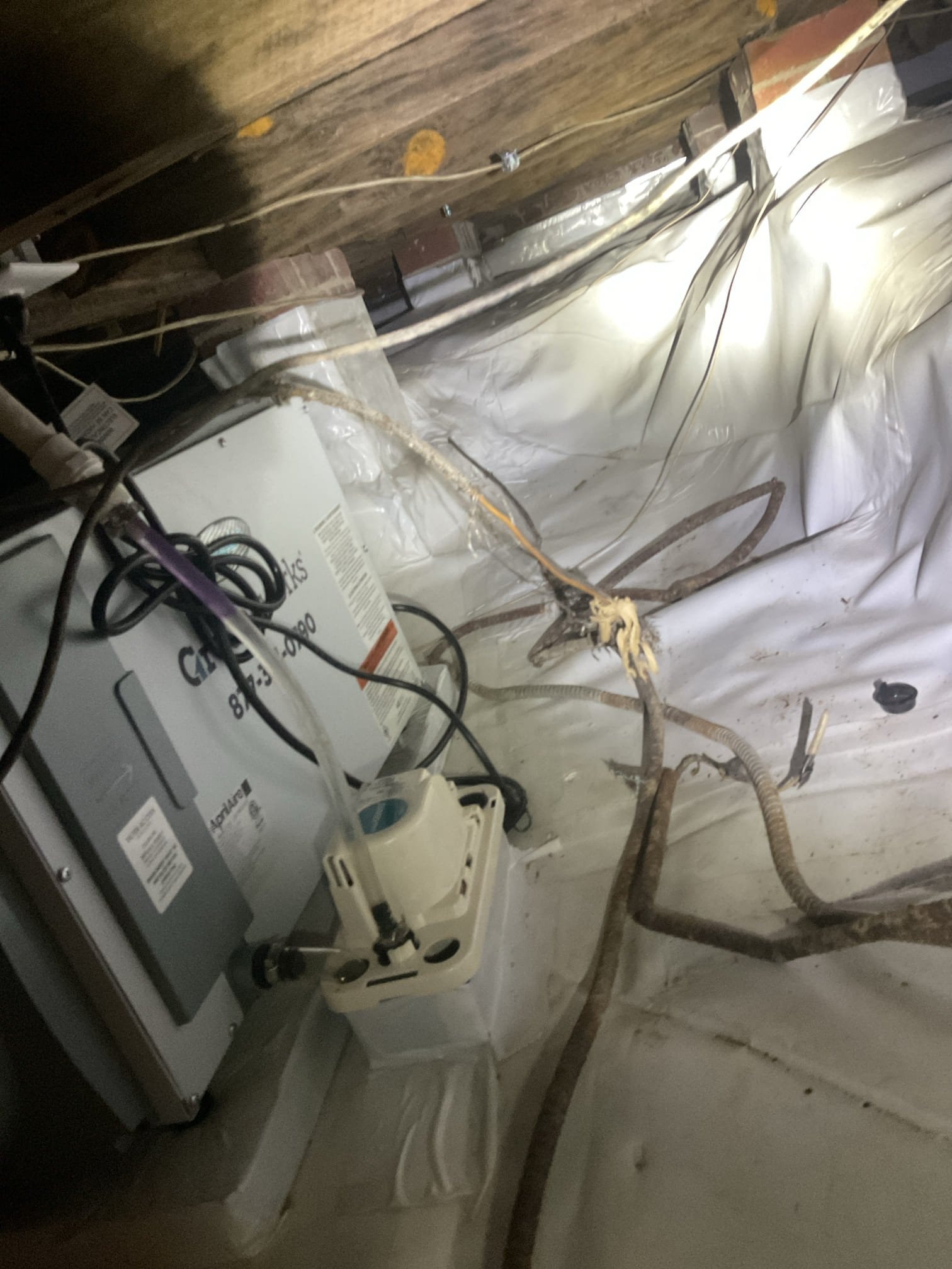 Crawl Space Wiring Repair & Inspection in Fayetteville, NC completed by Touchstone Electric