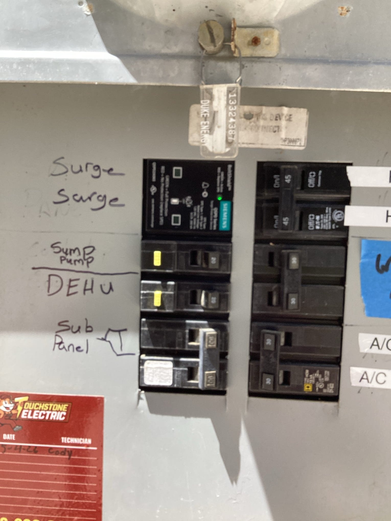 Whole-House Surge Protection Installation in Zebulon, NC completed by Touchstone Electric