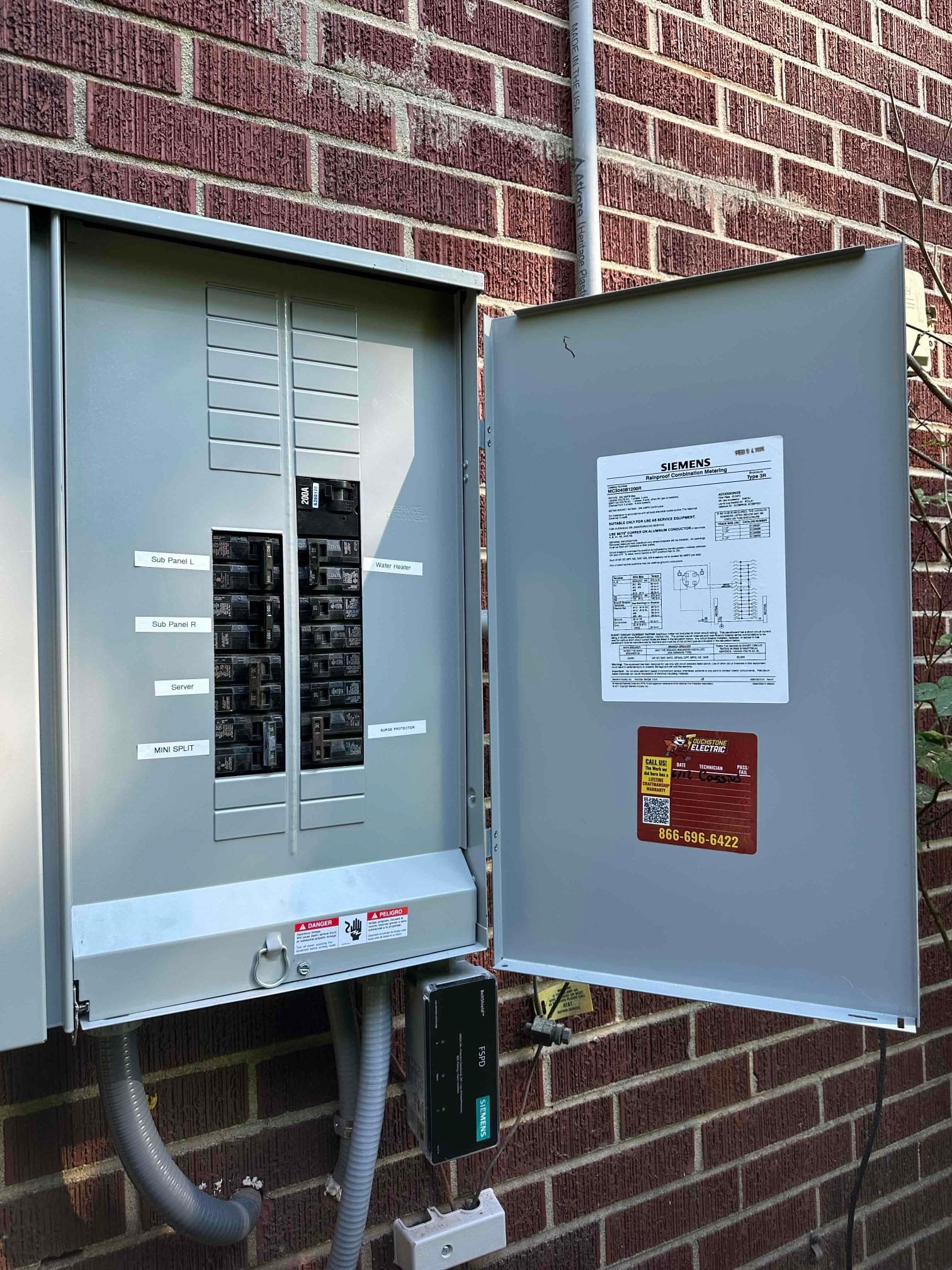 Electrical Panel Upgrade & Subpanel Code Compliance in Gilbert, SC completed by Touchstone Electric