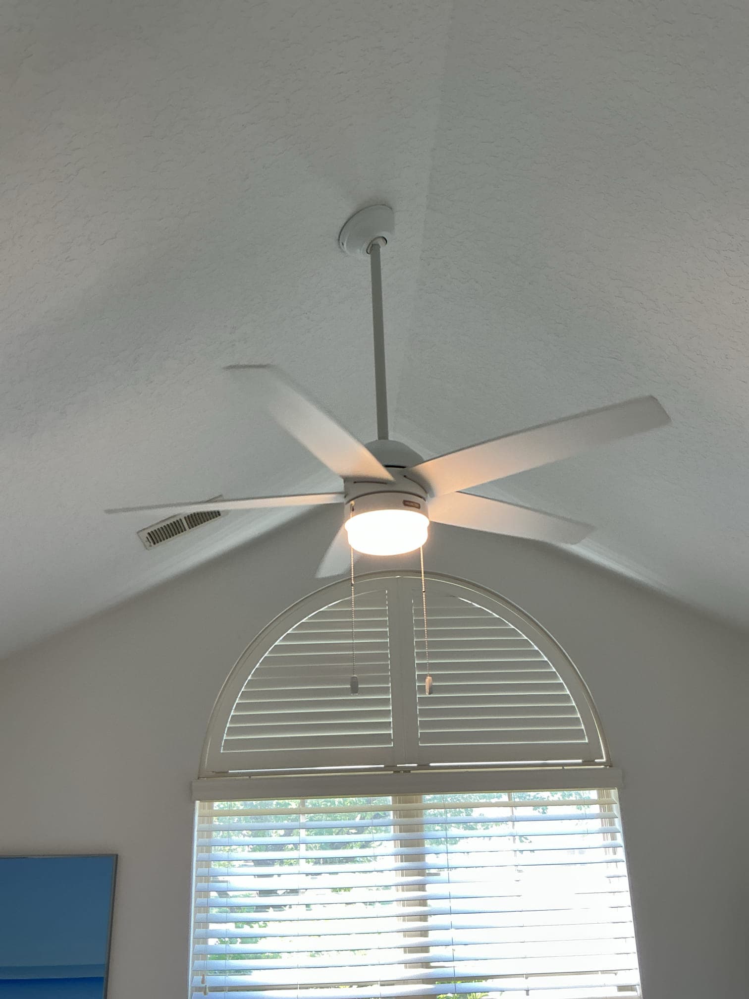 Ceiling Fan Installation in Matthews, NC + Laundry Room Wafer Lights