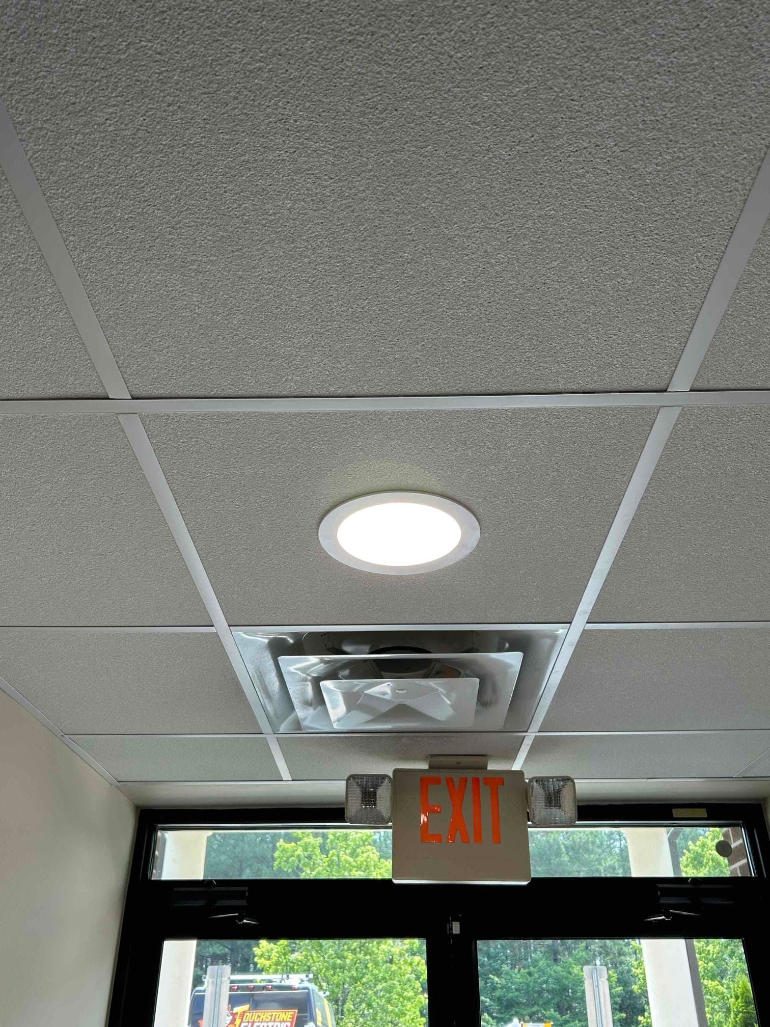 Lighting installation: can lights, track & chandelier in Car, NC