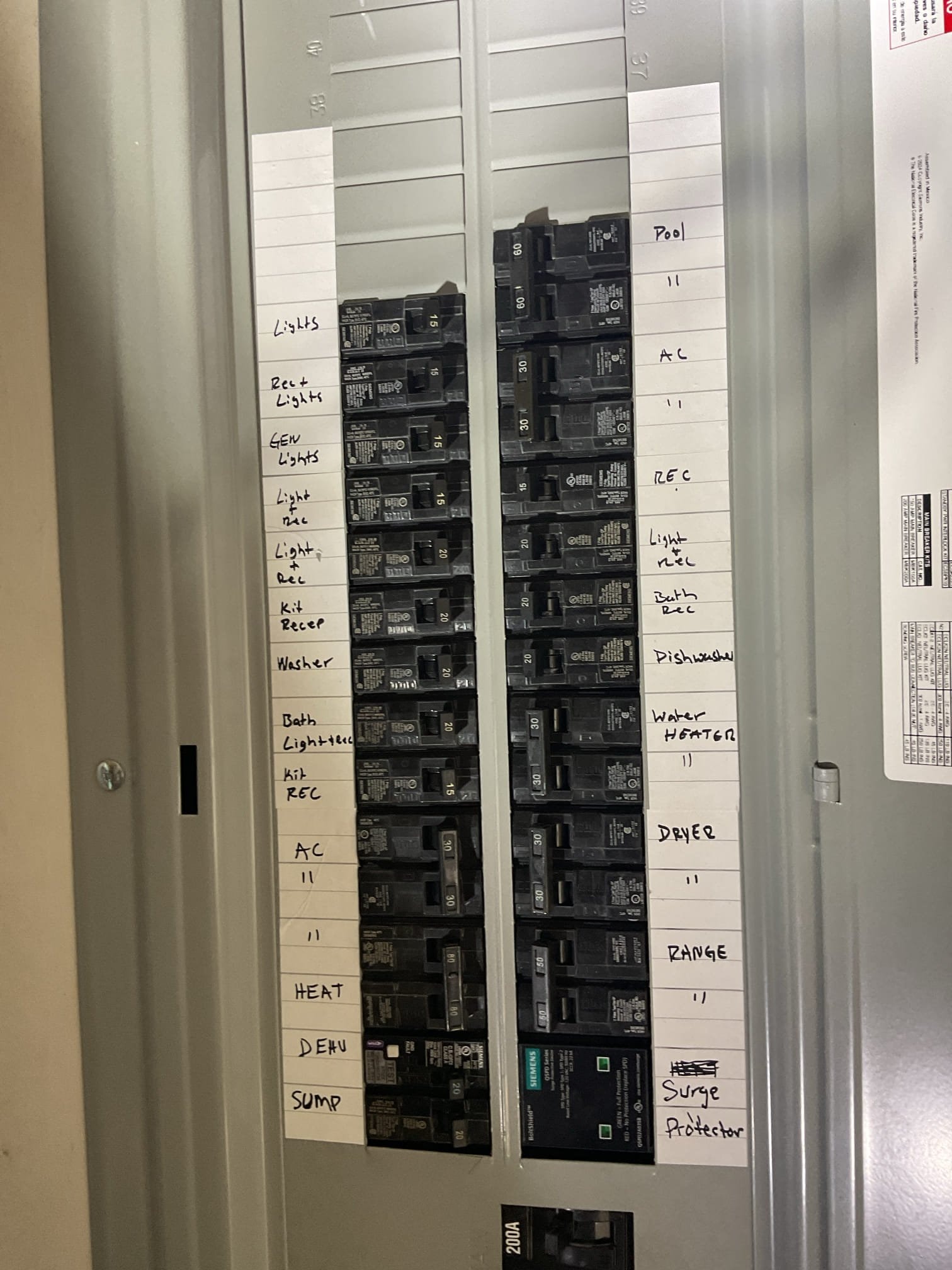 200A Electrical Panel Upgrade & Surge Protection in New Bern, NC completed by Touchstone Electric