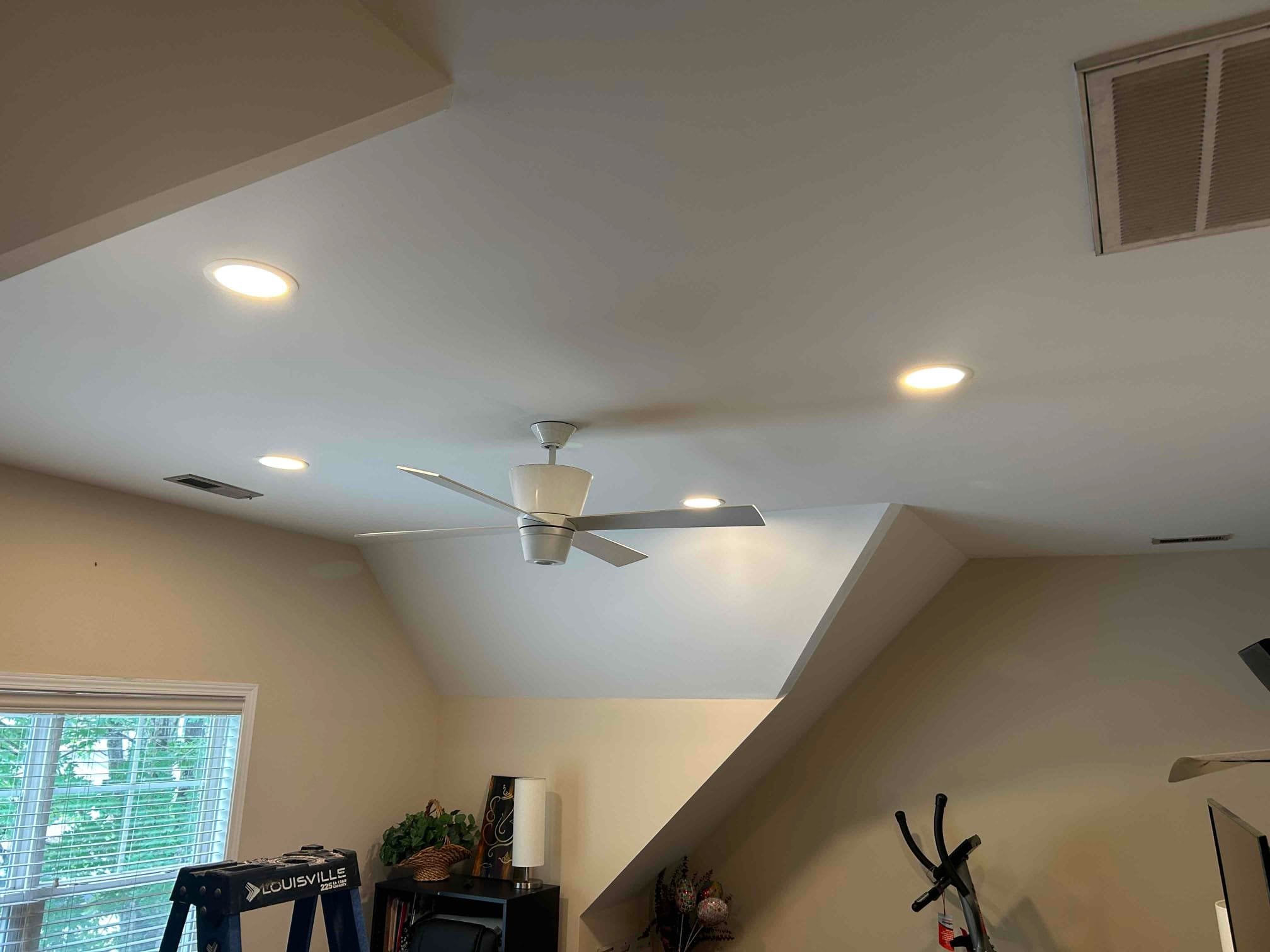 Wafer LED Recessed Lighting & Dimmer Installation in Raleigh, NC completed by Touchstone Electric