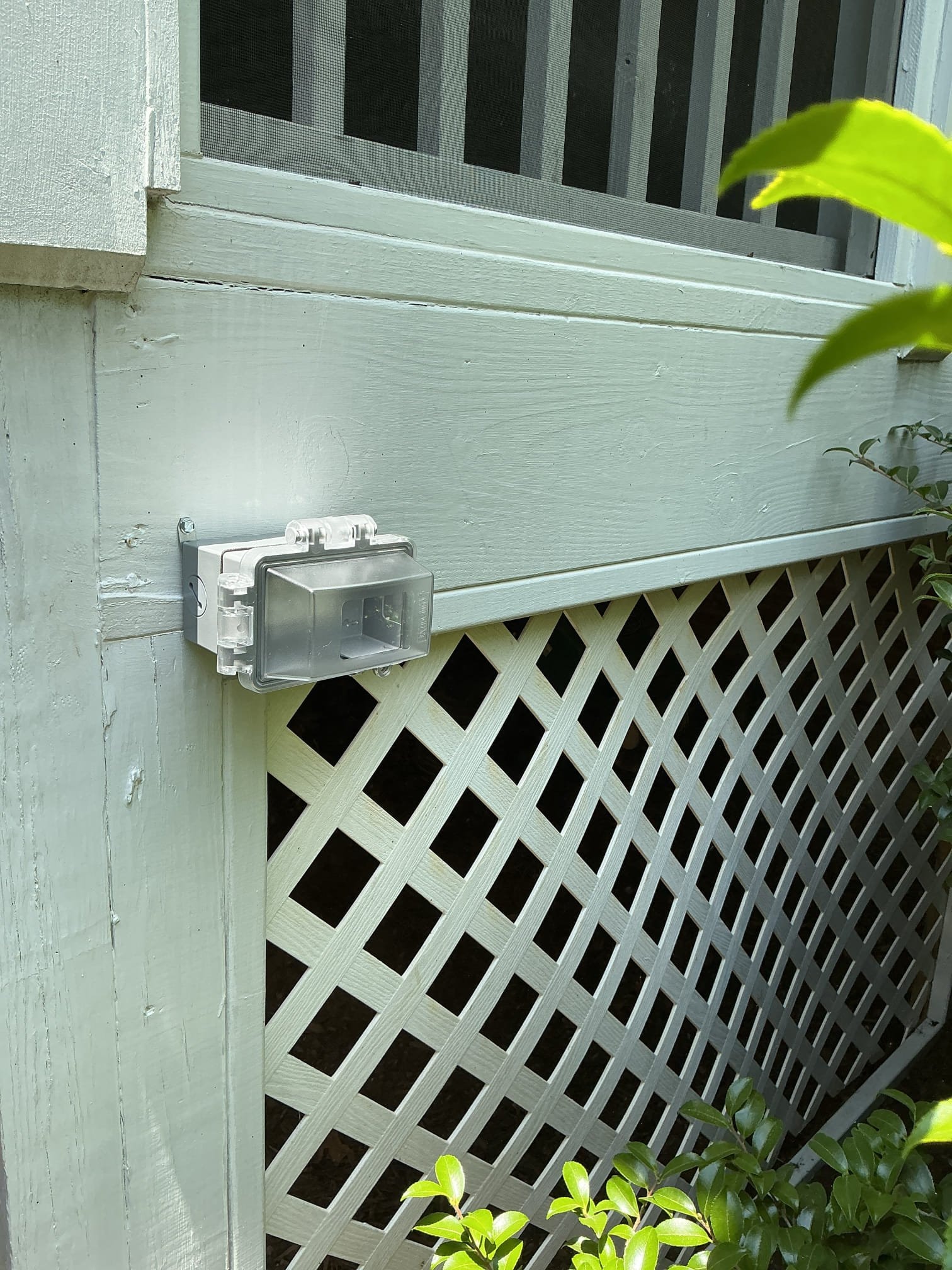Outdoor GFCI Fountain Outlet Installation in Raleigh, NC completed by Touchstone Electric